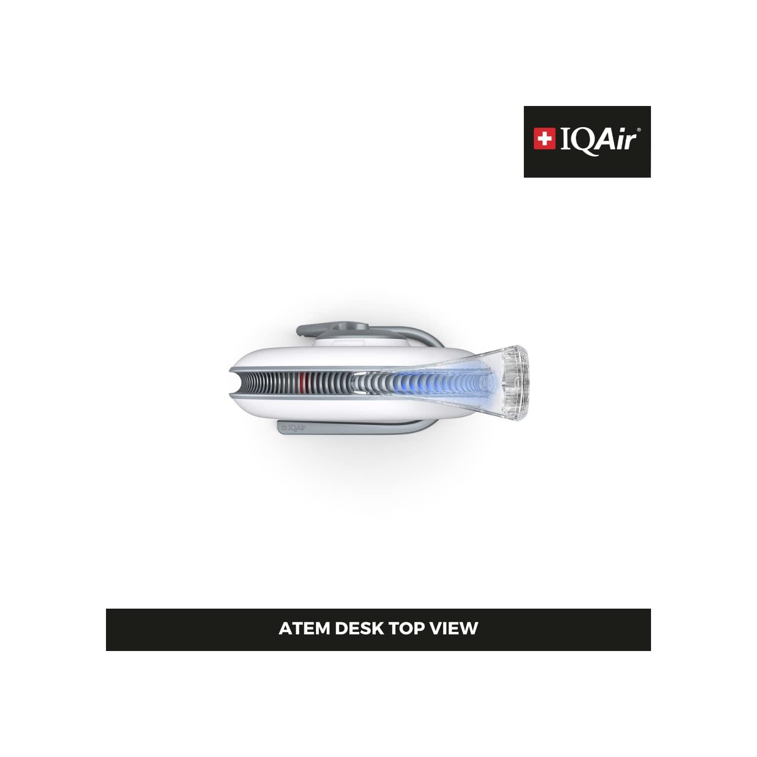 IQAir Atem Desk Personal HEPA Air Purifier for Allergies, Pet Dander, Asthma, Pollen, and Dust, up to 150 sq.ft. Coverage, Perfect for Desk, Office