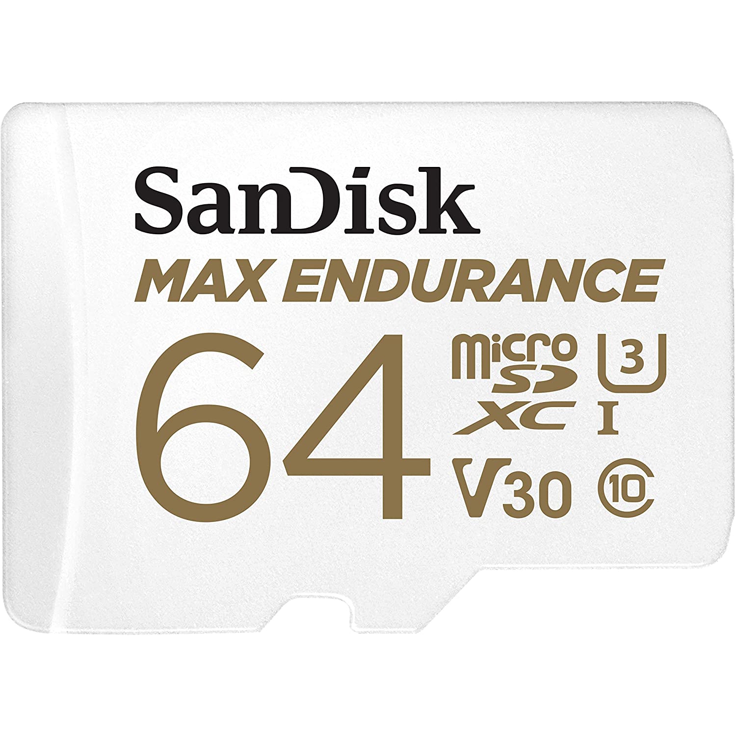 SanDisk MAX Endurance 64GB Micro SD Card with Adapter SDSQQVR-064G for Dash Cam and Video Monitoring System