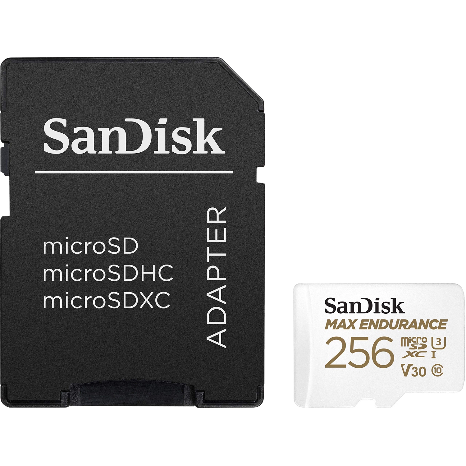 SanDisk MAX Endurance 256GB Micro SD Card with Adapter SDSQQVR-256G for Dash Cam and Video Monitoring System