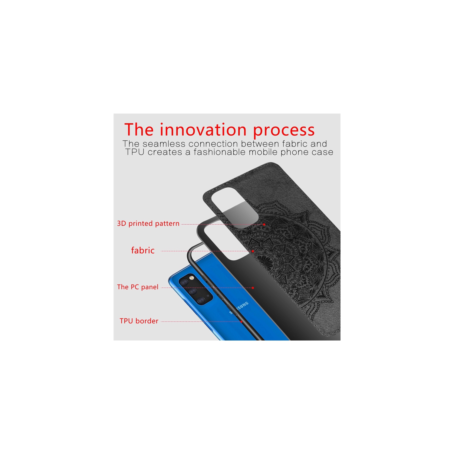 Luxury Leather Case Back cover Soft Silicone Mandala Embossed Magnetic Holder Cover For SAMSUNG Galaxy S20 PLUS