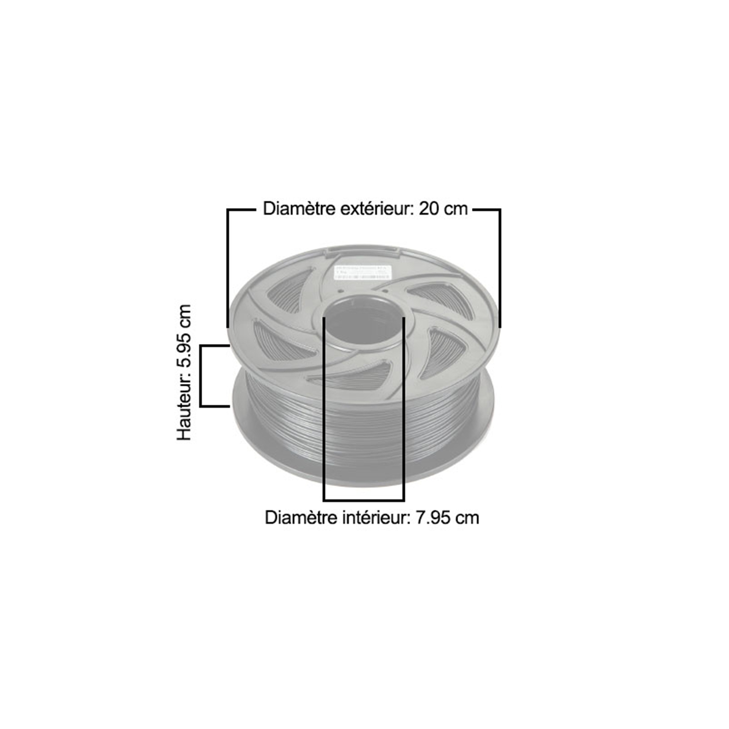 CloneBox - Filament TPU d'imprimante 3D 1.75mm Préc. +/-0.05mm 1kg, Noir