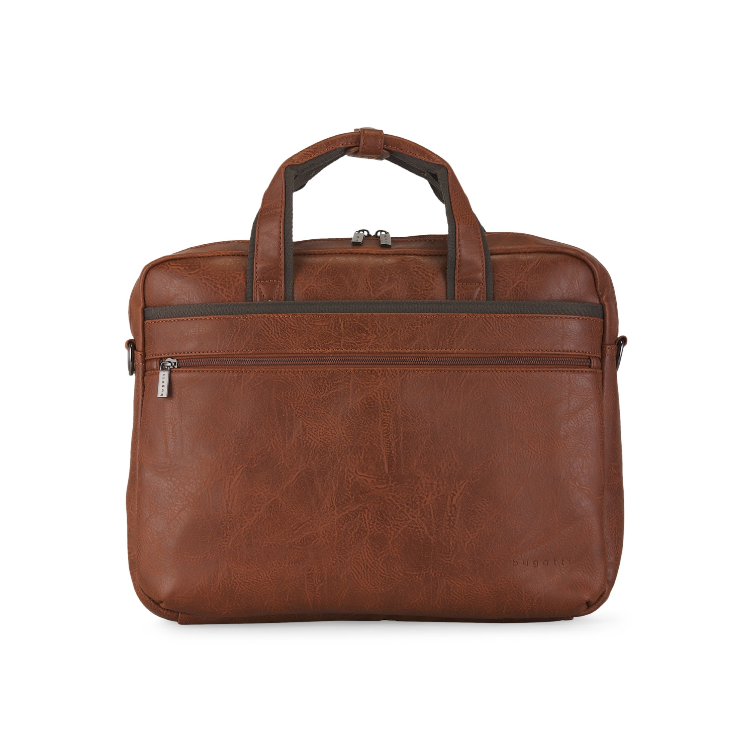 Bugatti Valentino - Briefcase - Cognac