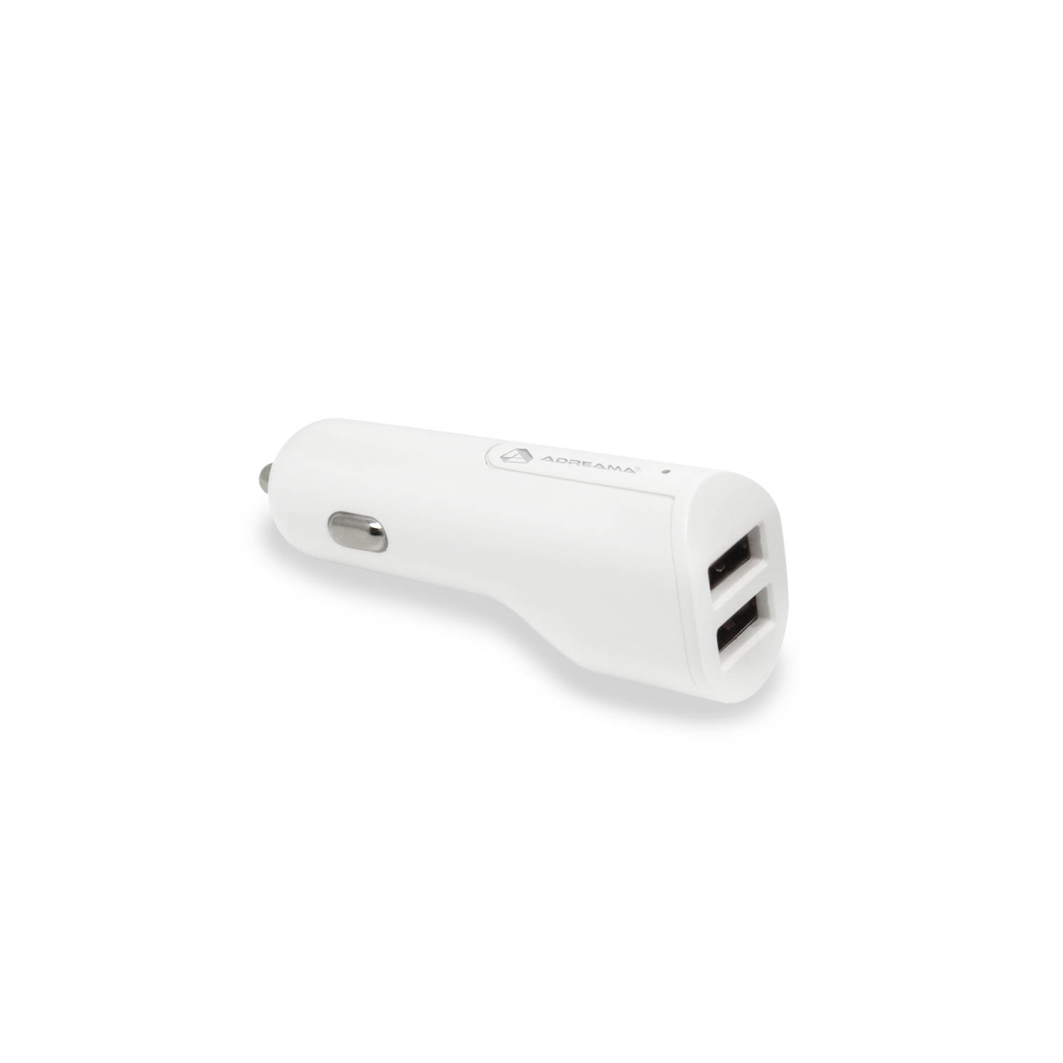 Chargeur de voiture rapide Adreama avec 2 USB-A ports - blanc