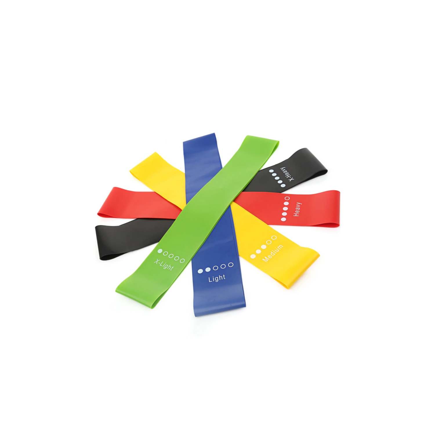 Les 5 niveaux de résistance pour yoga Loop d’axGear pour bande d’exercice jambe semi-évasée CrossFit Fitness