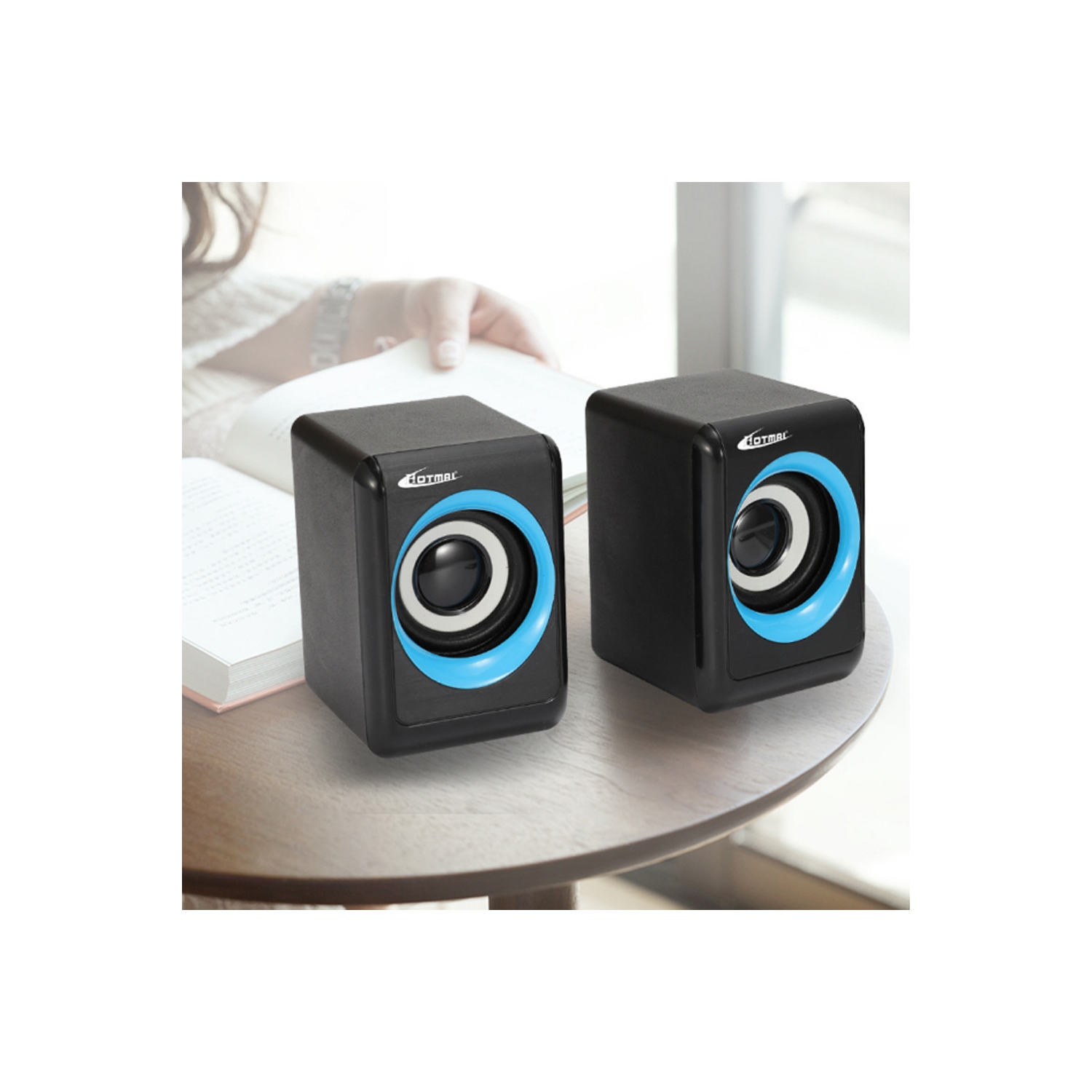 Haut-parleur portatif USB haut-parleur d’extrêmes graves ambiophonique miniature multimédia avec fil d’axGear