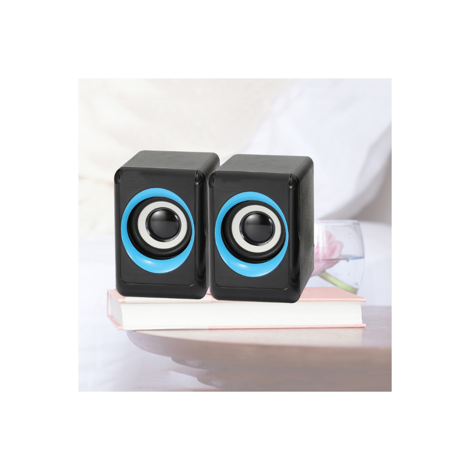 Haut-parleur portatif USB haut-parleur d’extrêmes graves ambiophonique miniature multimédia avec fil d’axGear