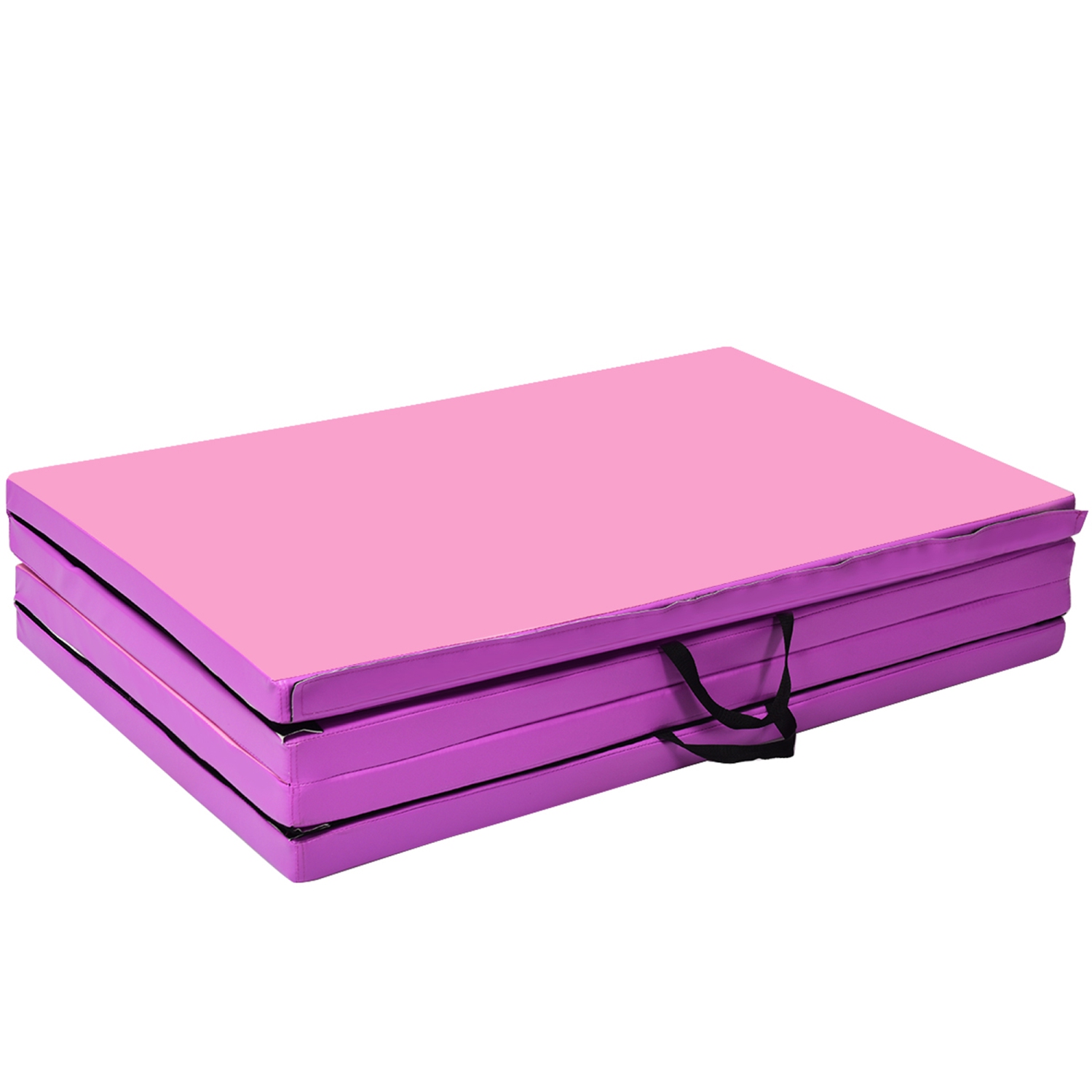 Gymax Folding Panel Gym Fitness Exercise Gymnastics Mat 4' x 10' x 2''