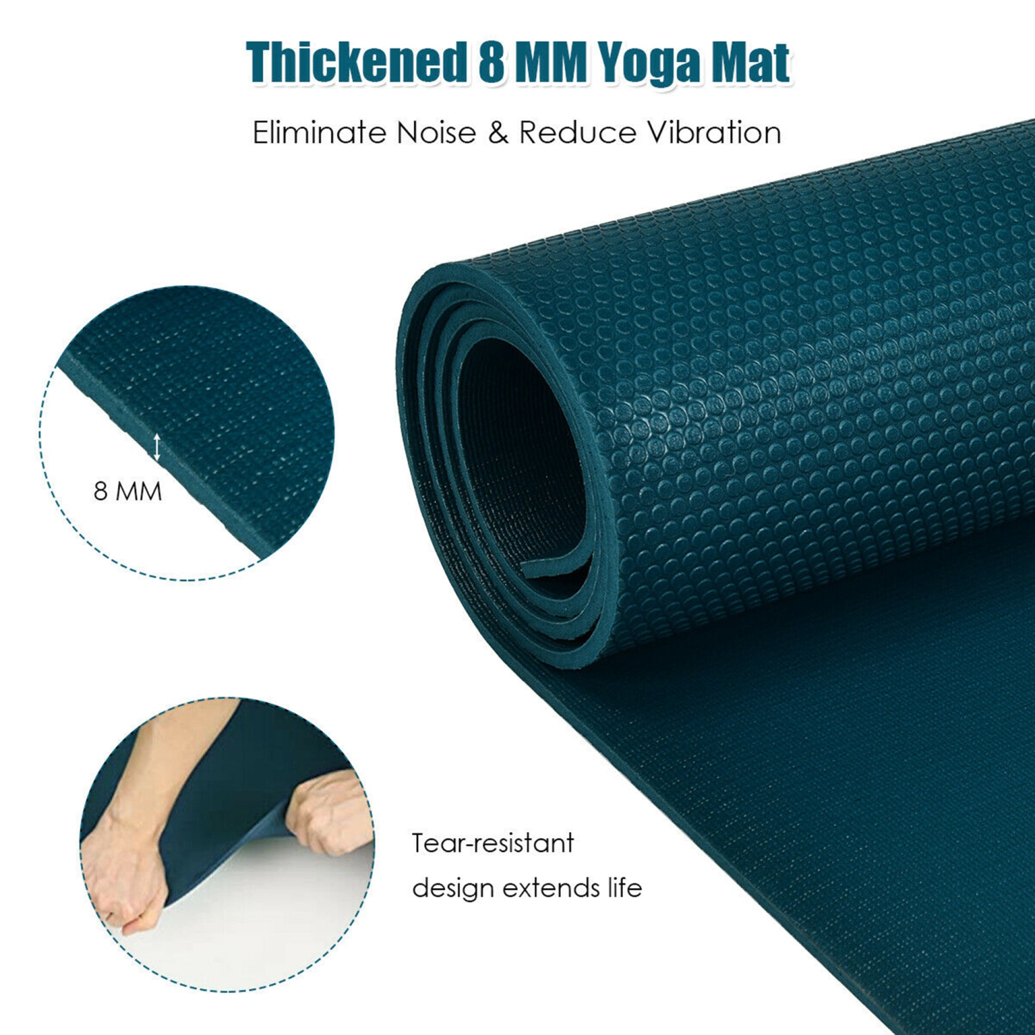 Heirloom Quality Extra Large Anti Skid Yogamat for Gym Workout