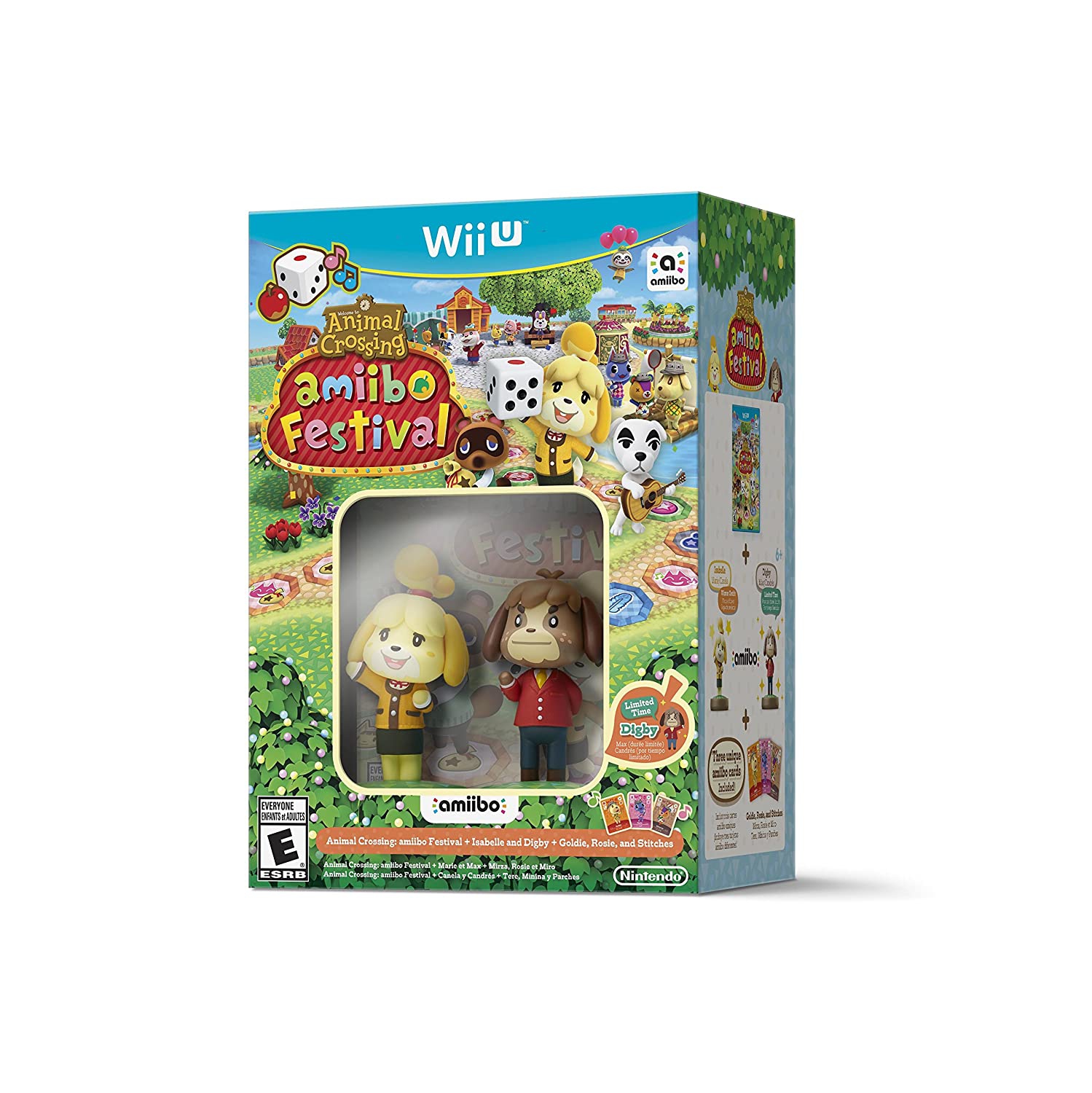 Animal Crossing: Amiibo Festival + Isabelle & Digby Amiibos + Goldie, Rosie and Stitches [Nintendo Wii U]