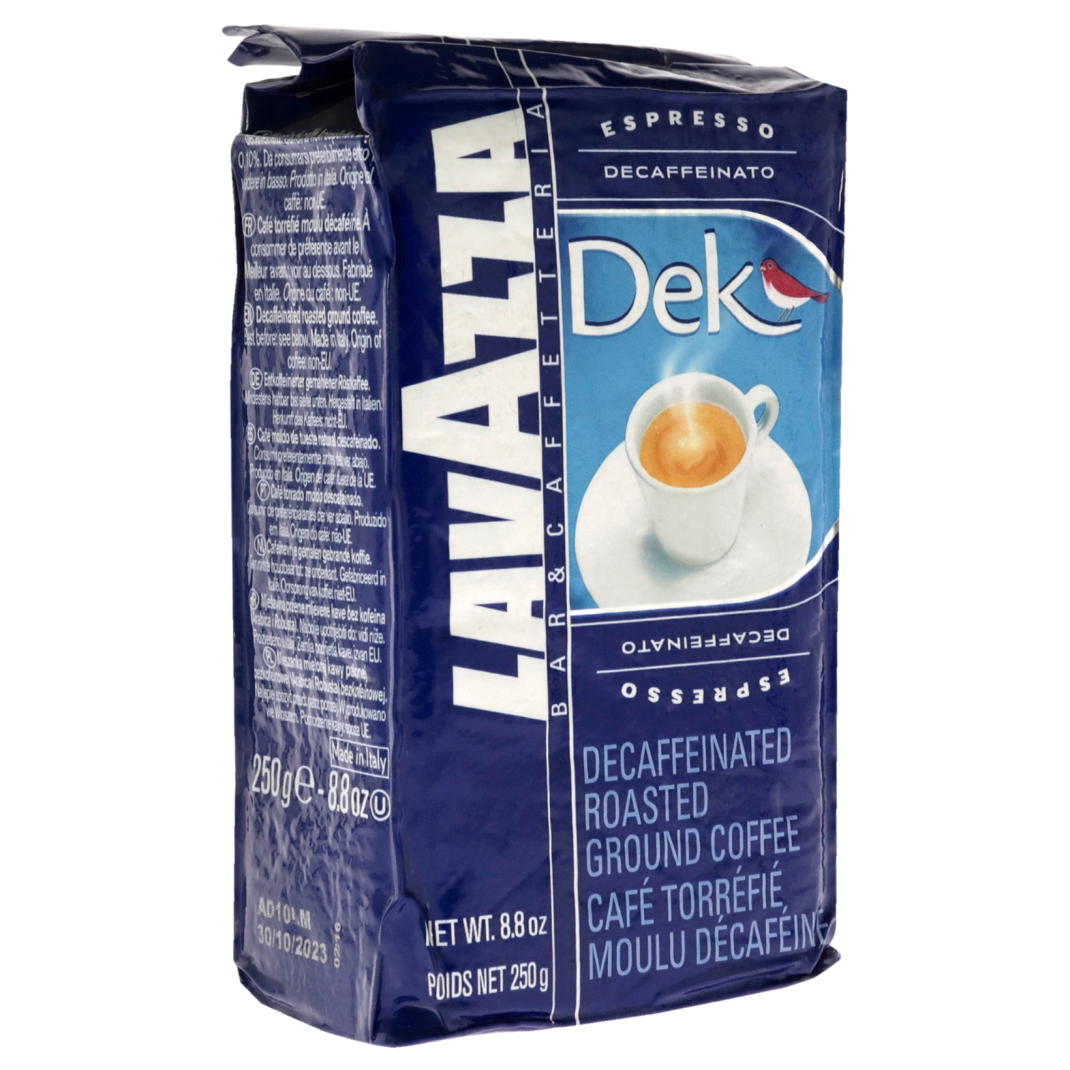 Dek Espresso Decaffeinated Roast Ground Coffee by Lavazza for - 8.8 oz Coffee