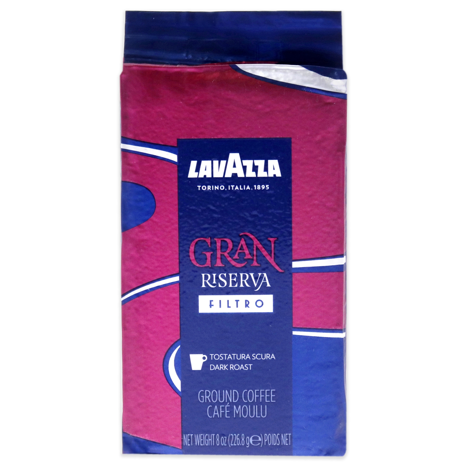 Gran Riserva Filtro Dark Roast Ground Coffee by Lavazza for - 8 oz Coffee