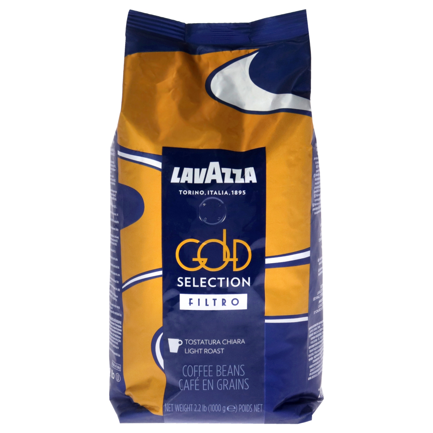 Gold Selection Filtro Light Roast Coffee Beans by Lavazza for - 35.2 oz Coffee