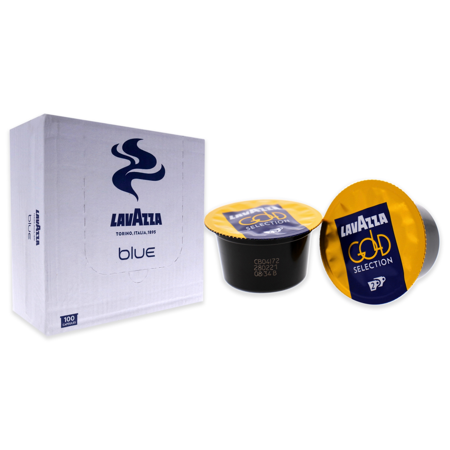 Blue Gold Selection 2 Roast Ground Coffee Pods by Lavazza for - 100 Pods Coffee