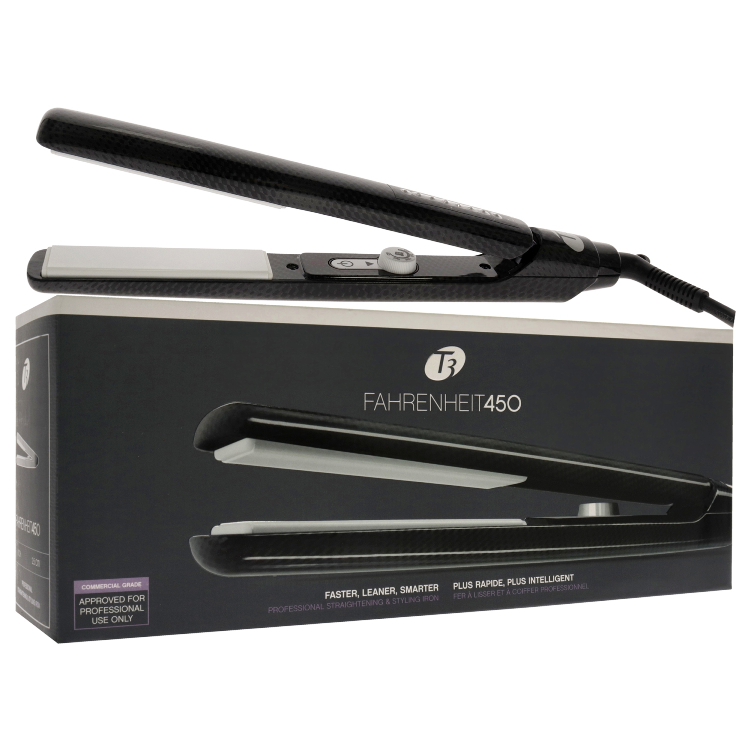 T3 Fahrenheit 450 - 53501 - Black by T3 for Unisex - 1 Inch Flat Iron