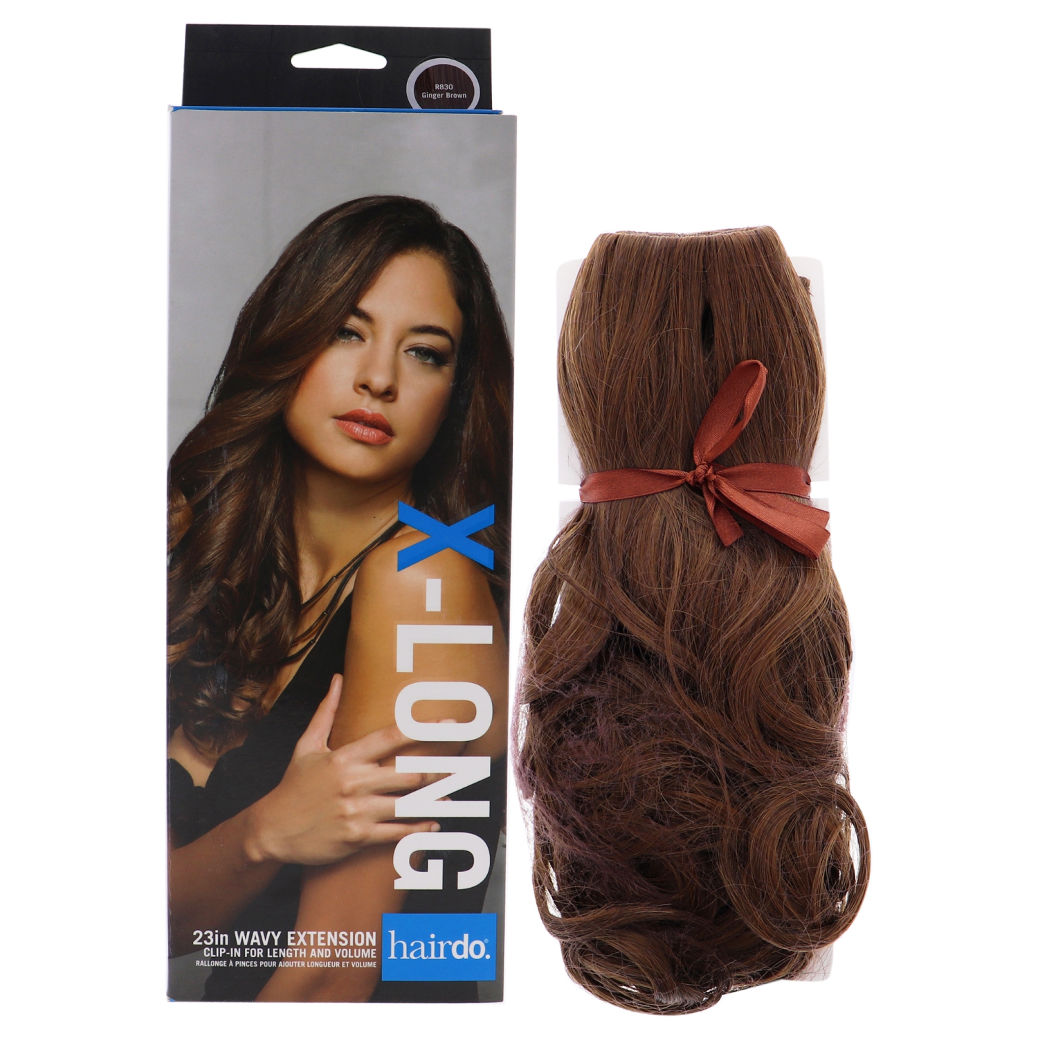 Wavy Extension - R830 Ginger Brown by Hairdo for Women - 23 Inch Hair Extension