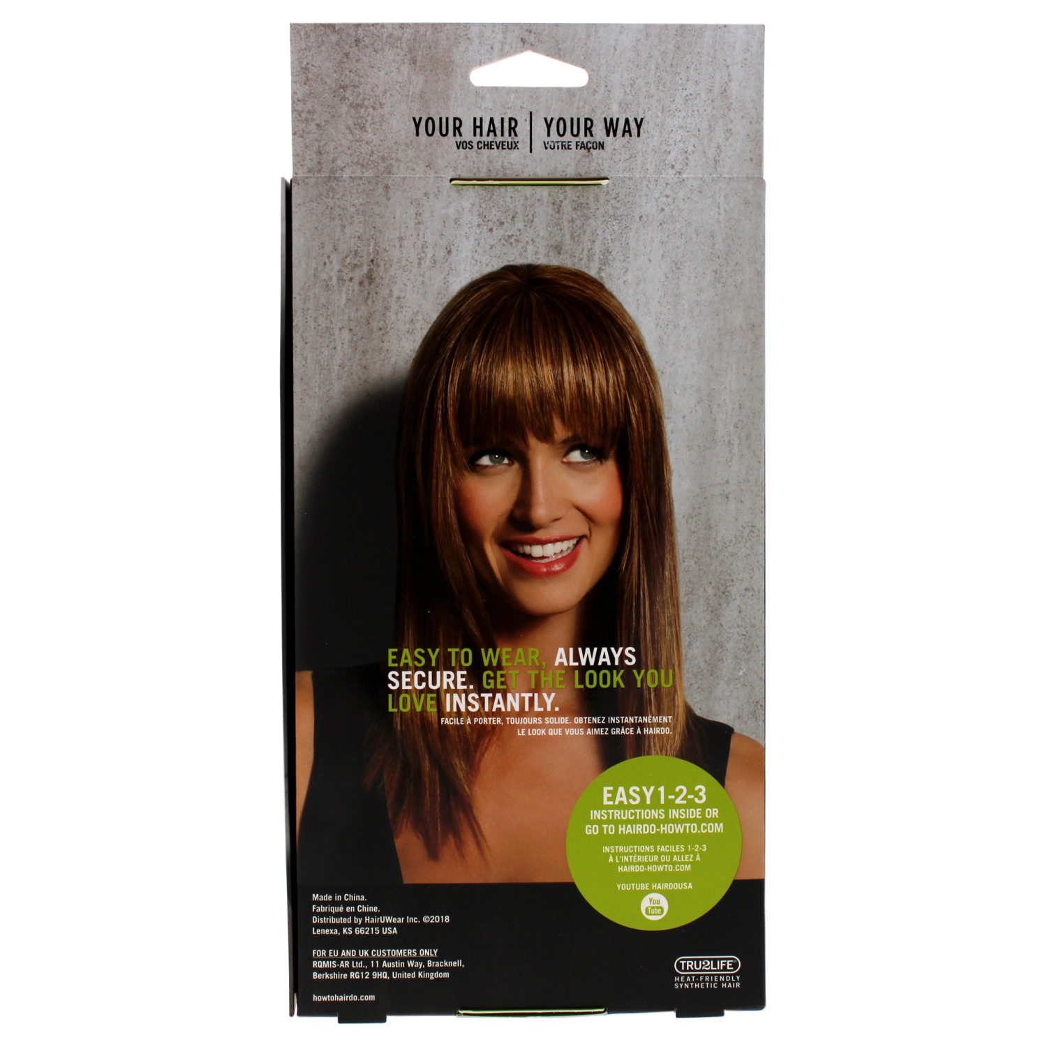 Modern Fringe Clip In Bang - R830 Ginger Brown by Hairdo for Women - 1 Pc Hair Extension
