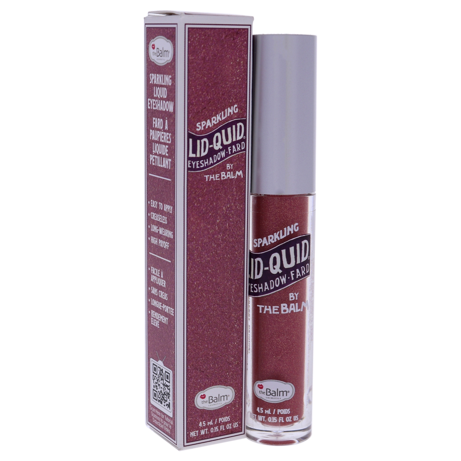 Lid-Quid Sparkling Liquid Eyeshadow - Strawberry Daiquiri by the Balm for Women - 0.15 oz Eye Shadow