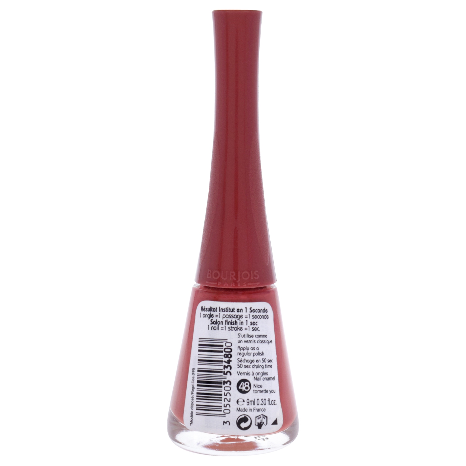1 Seconde - 48 Nice Tomette You by Bourjois for Women - 0.3 oz Nail Polish