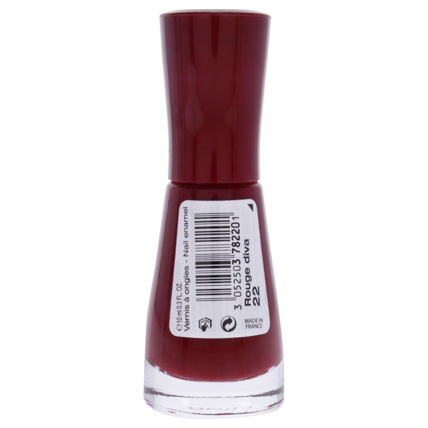 Donc Laque Ultra Shine - 22 Rouge Diva de Bourjois pour femmes - vernis à ongles 0,3 oz