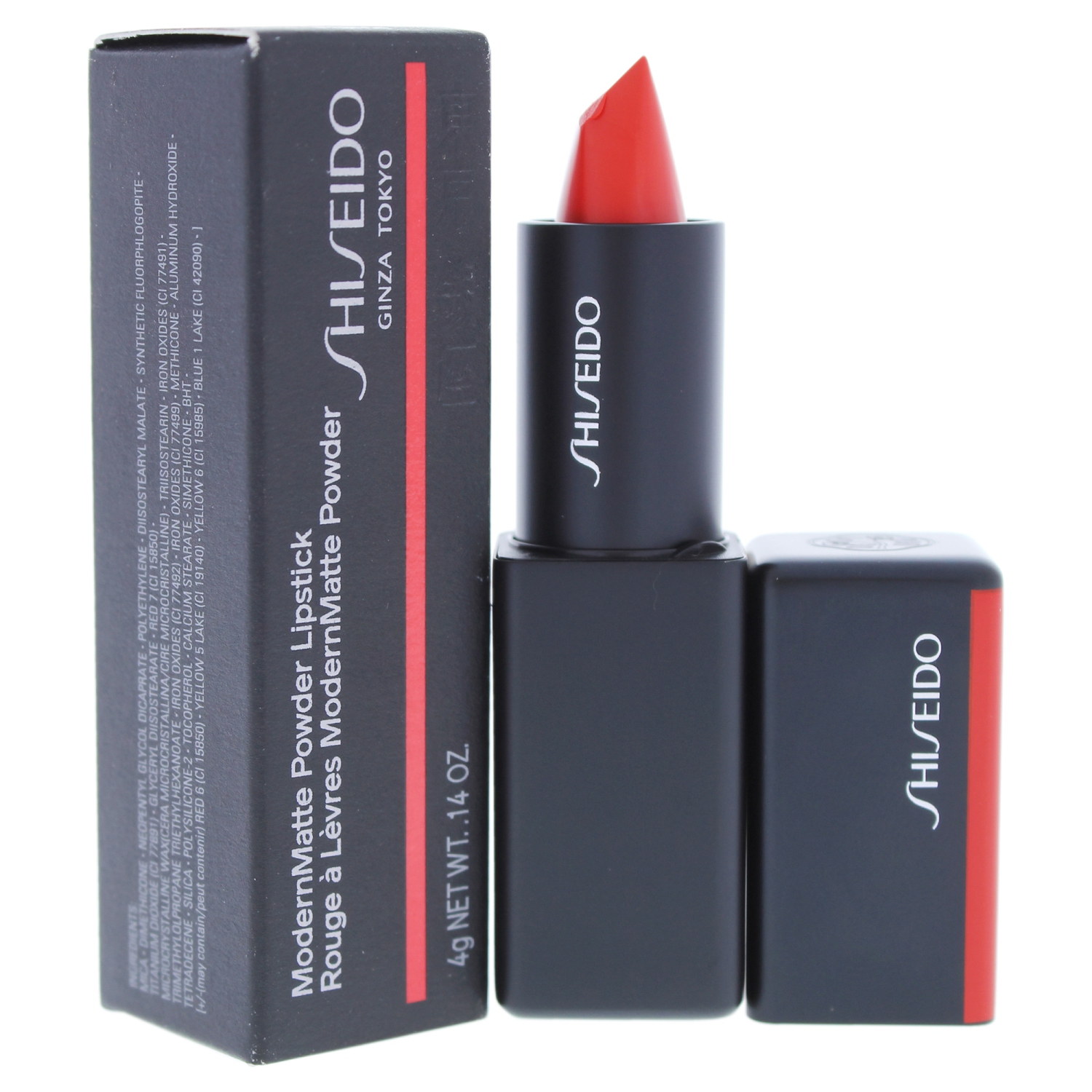 ModernMatte Powder Lipstick - 509 Flame by Shiseido for Unisex - 0.14 oz Lipstick