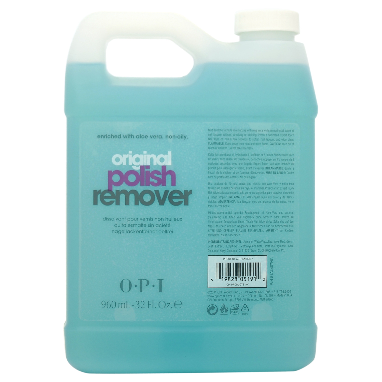 opi nail polish remover