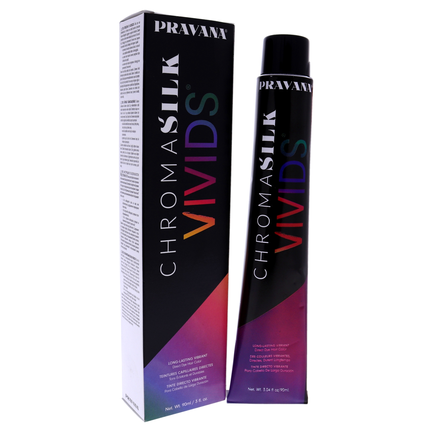 ChromaSilk Vivids Long-Lasting Vibrant Color - Orange by Pravana for Unisex - 3 oz Hair Color