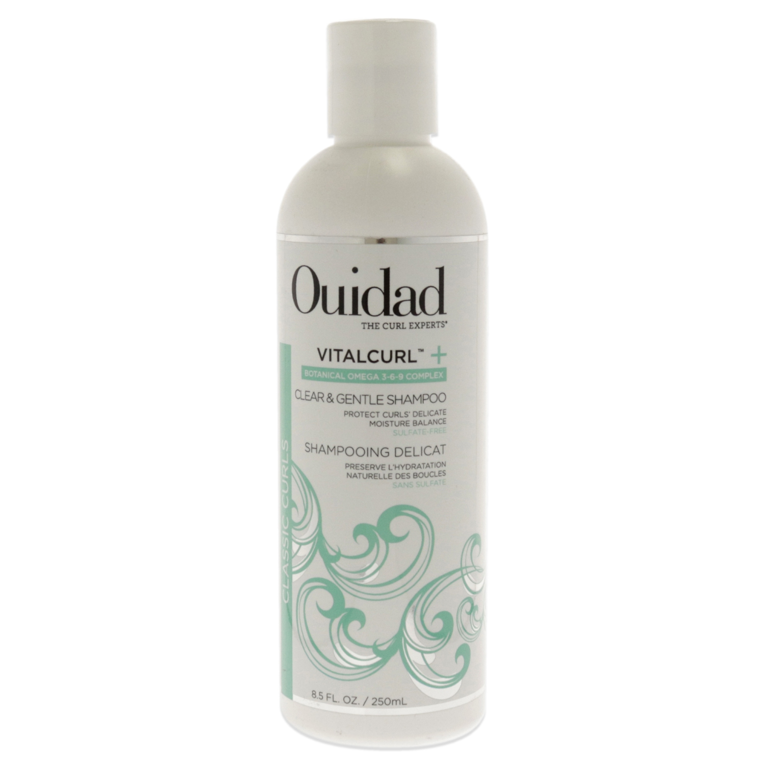 VitalCurl Plus Clear and Gentle Shampoo by Ouidad for Unisex - 8.5 oz Shampoo