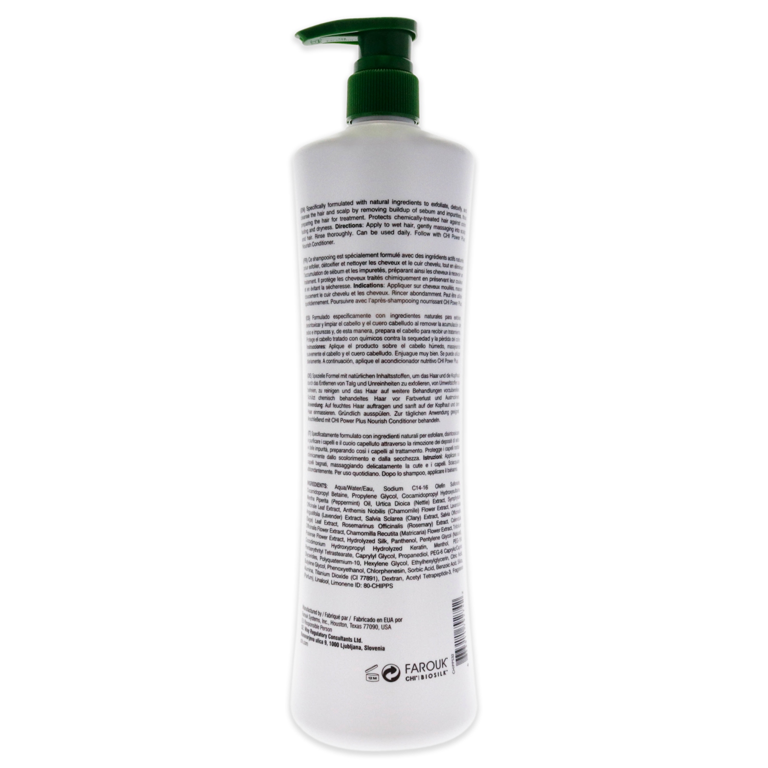Power Plus Exfoliate Shampoo by CHI for Unisex - 32 oz Shampoo