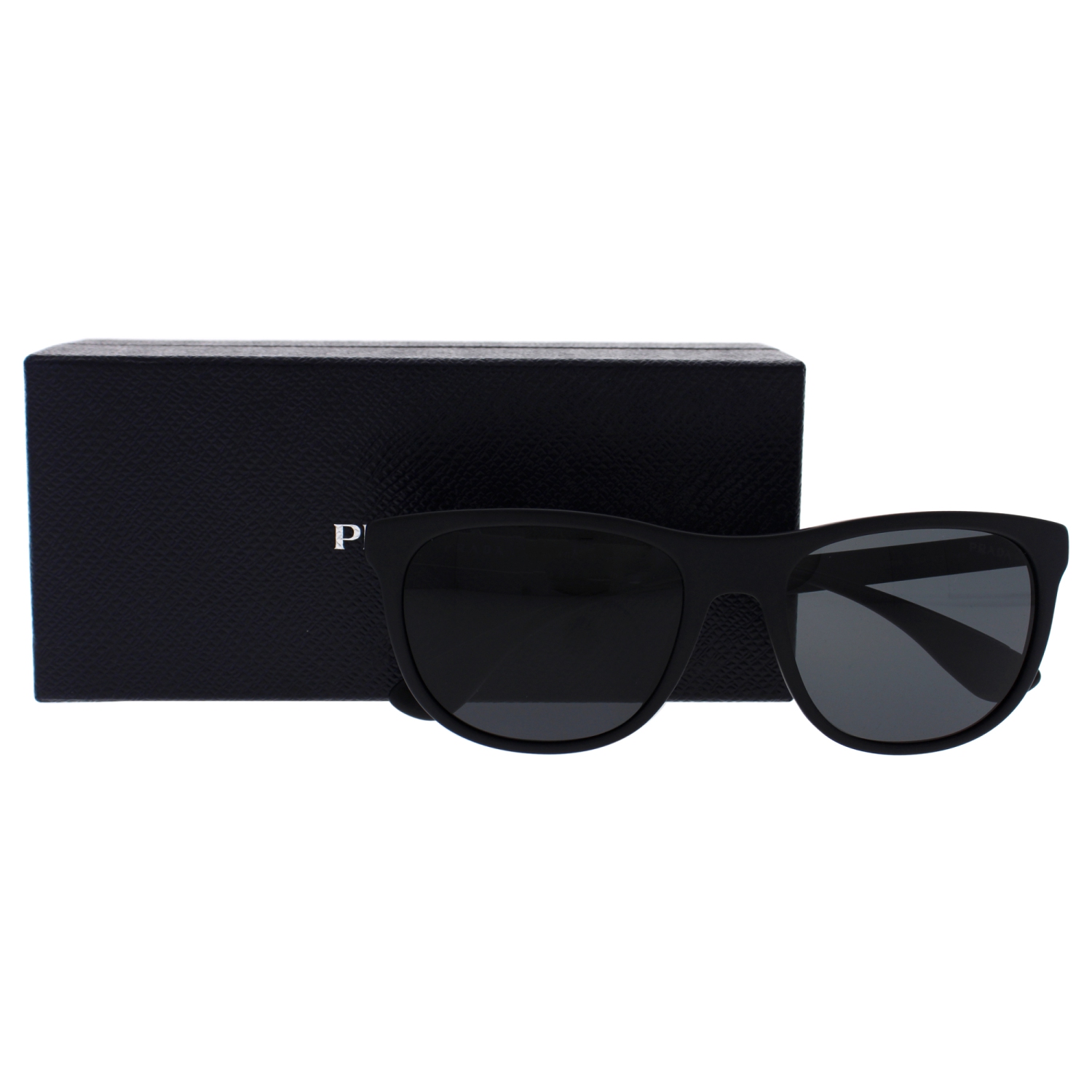 Prada SPR 04S 1BO-1A1 - Matte Black/Grey Gradient by Prada for Men