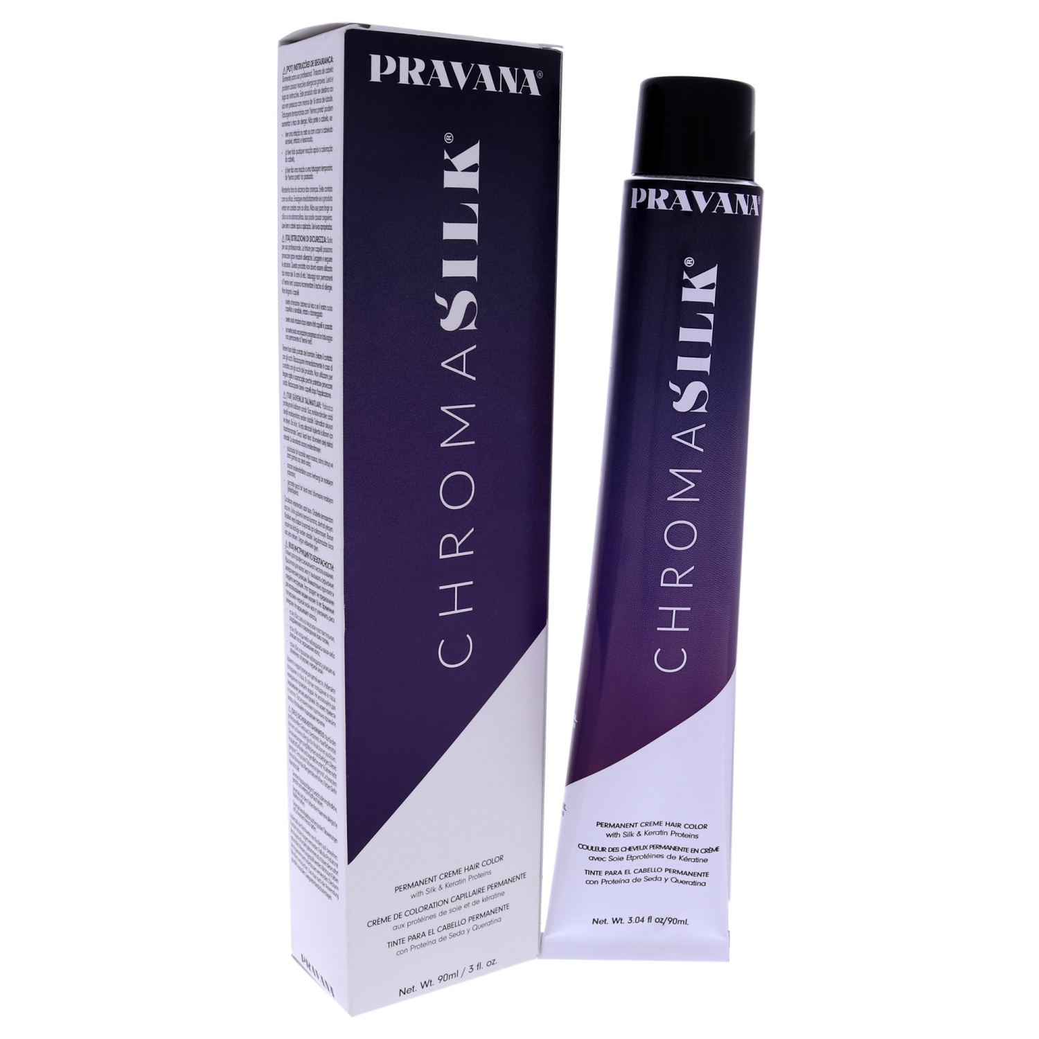 ChromaSilk Creme Hair Color - 4.45 Copper Mahogany Brown by Pravana for Unisex - 3 oz Hair Color