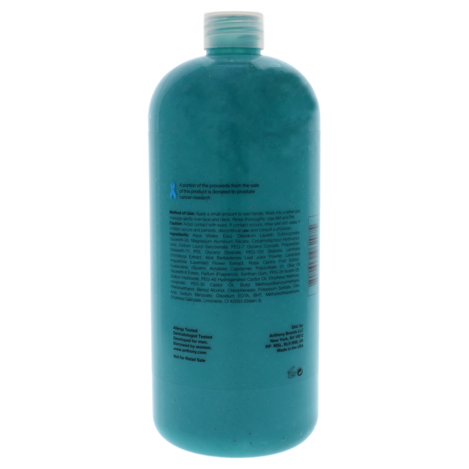 Algae Facial Cleanser by Anthony for Men - 32 oz Cleanser