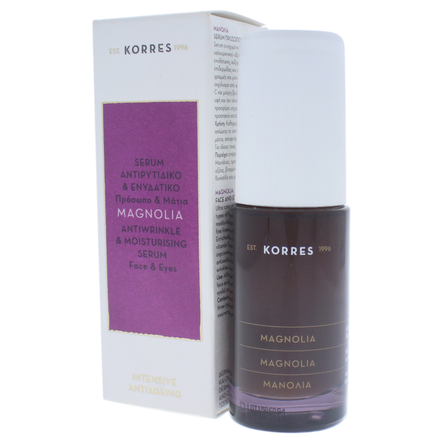 Magnolia Antiwrinkle & Moisturizing Serum by Korres for Unisex - 1.01 oz Serum