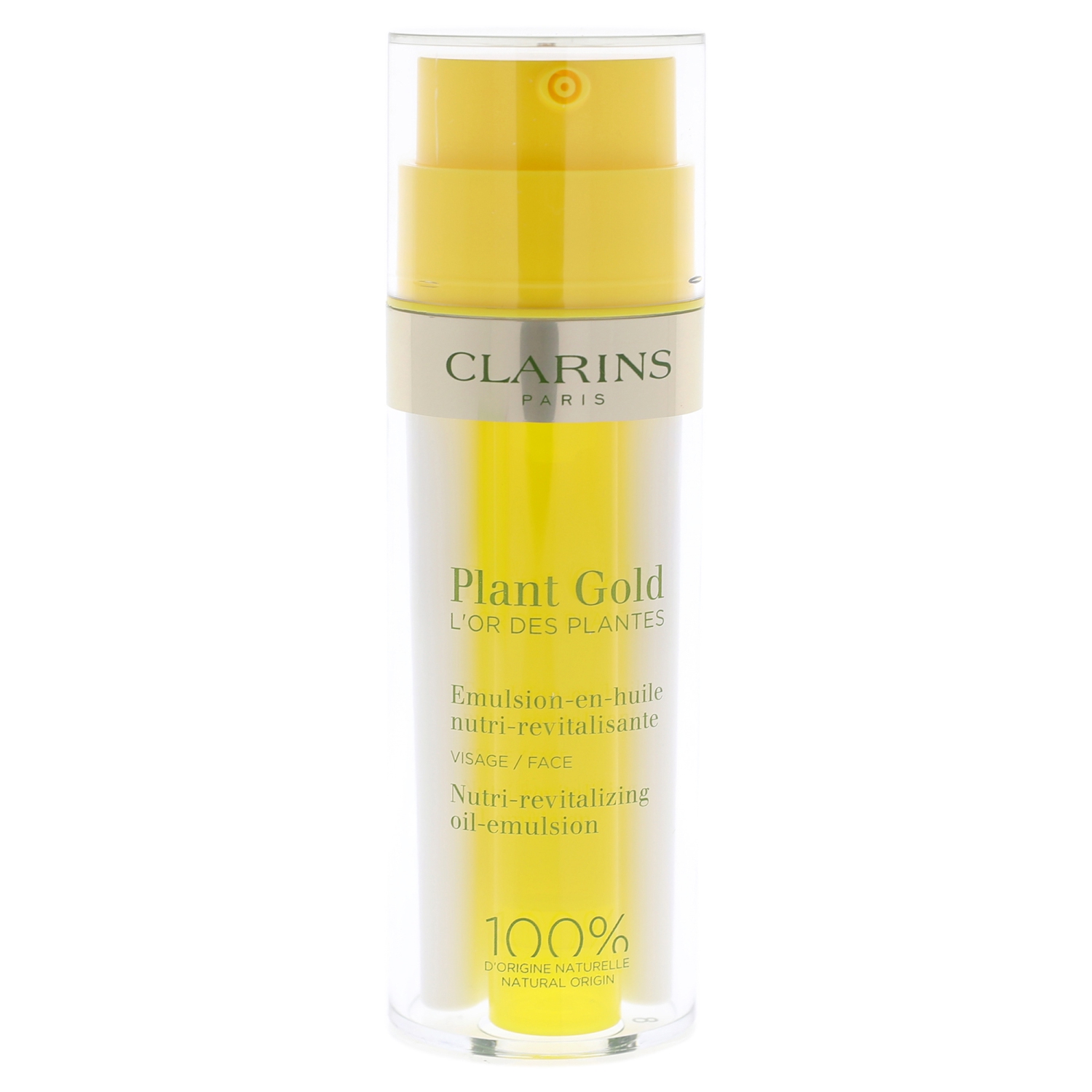 Plant Gold Nutri-Revitalizing Oil-Emulsion by Clarins for Unisex - 1.1 oz Emulsion