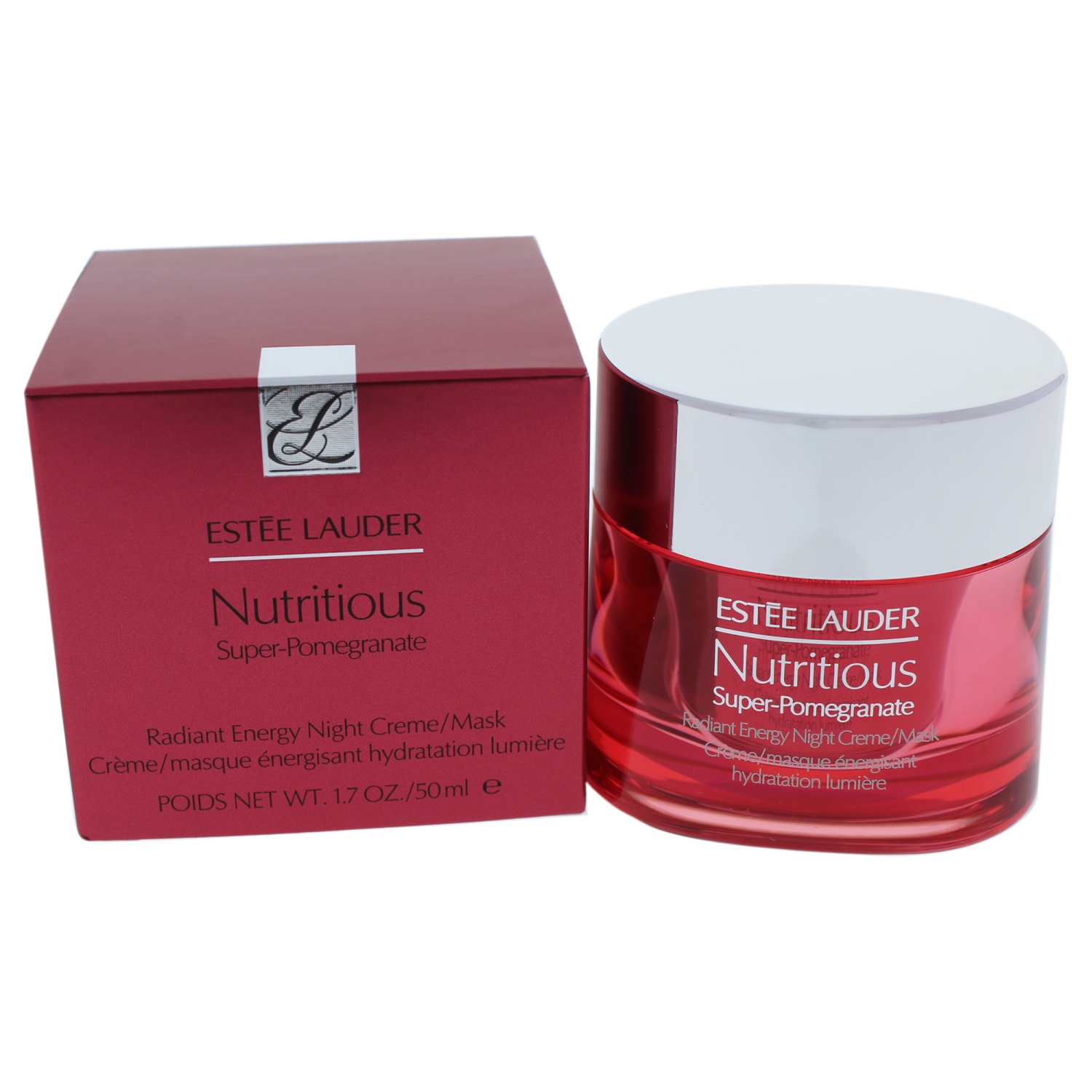 Nutritious Super-Pomegranate Radiant Energy Night Creme-Mask by Estee Lauder for Women - 1.7 oz Mask