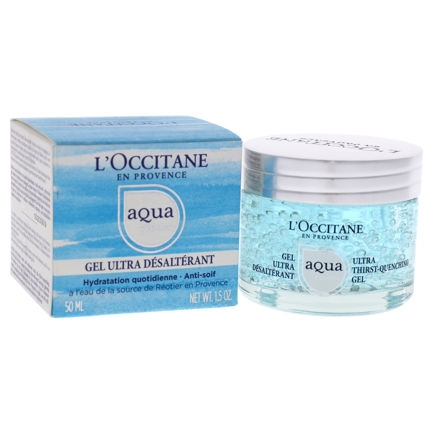 Aqua Reotier Ultra Thirst Quenching Gel by LOccitane for Unisex - 1.5 oz Gel