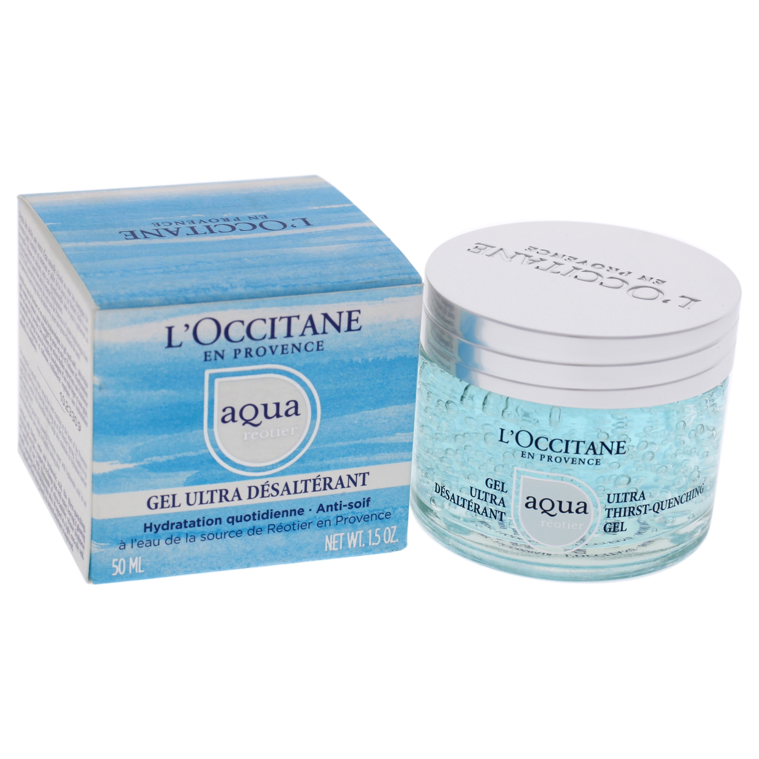 Aqua Reotier Ultra Thirst Quenching Gel by LOccitane for Unisex - 1.5 oz Gel