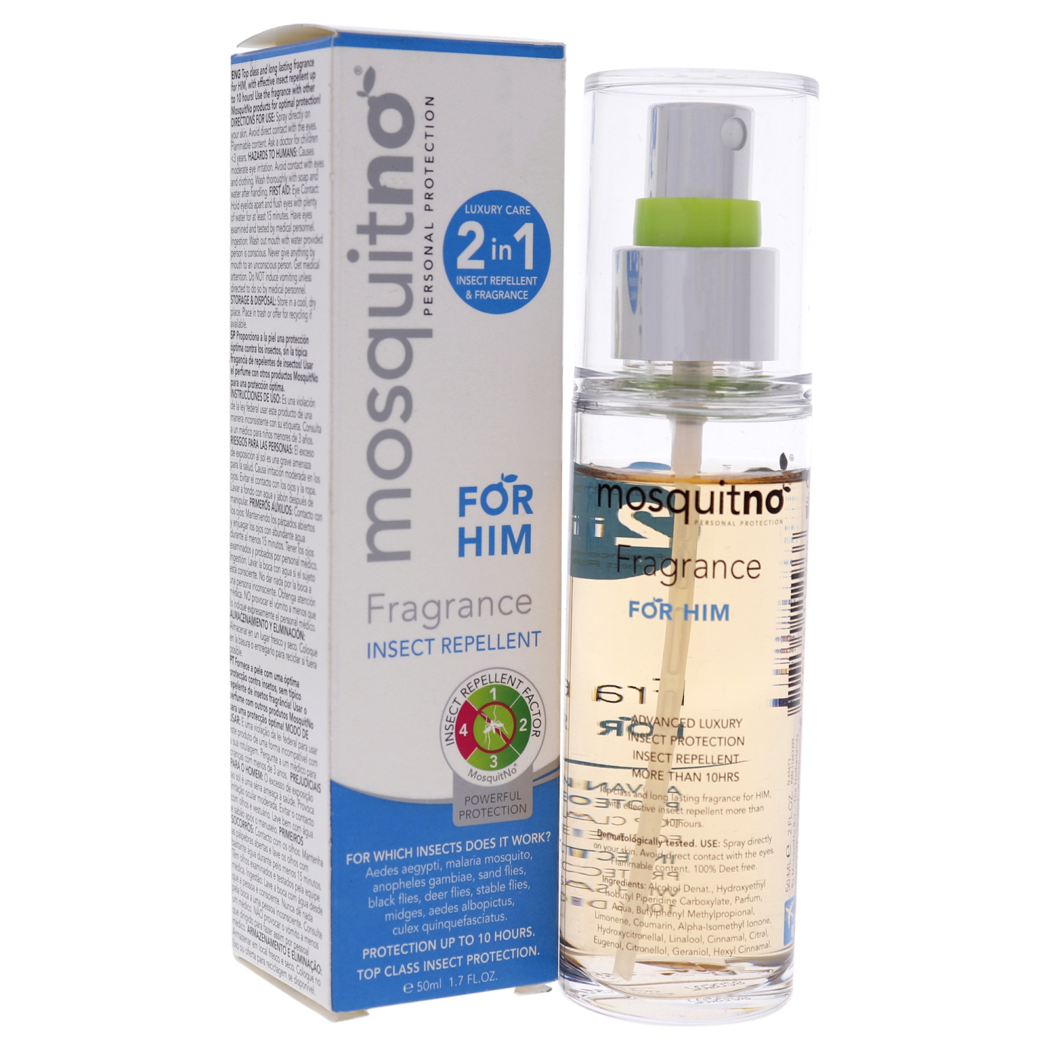 Mosquitno Fragrance For Him by Mosquitno for Men - 1.7 oz Body Spray