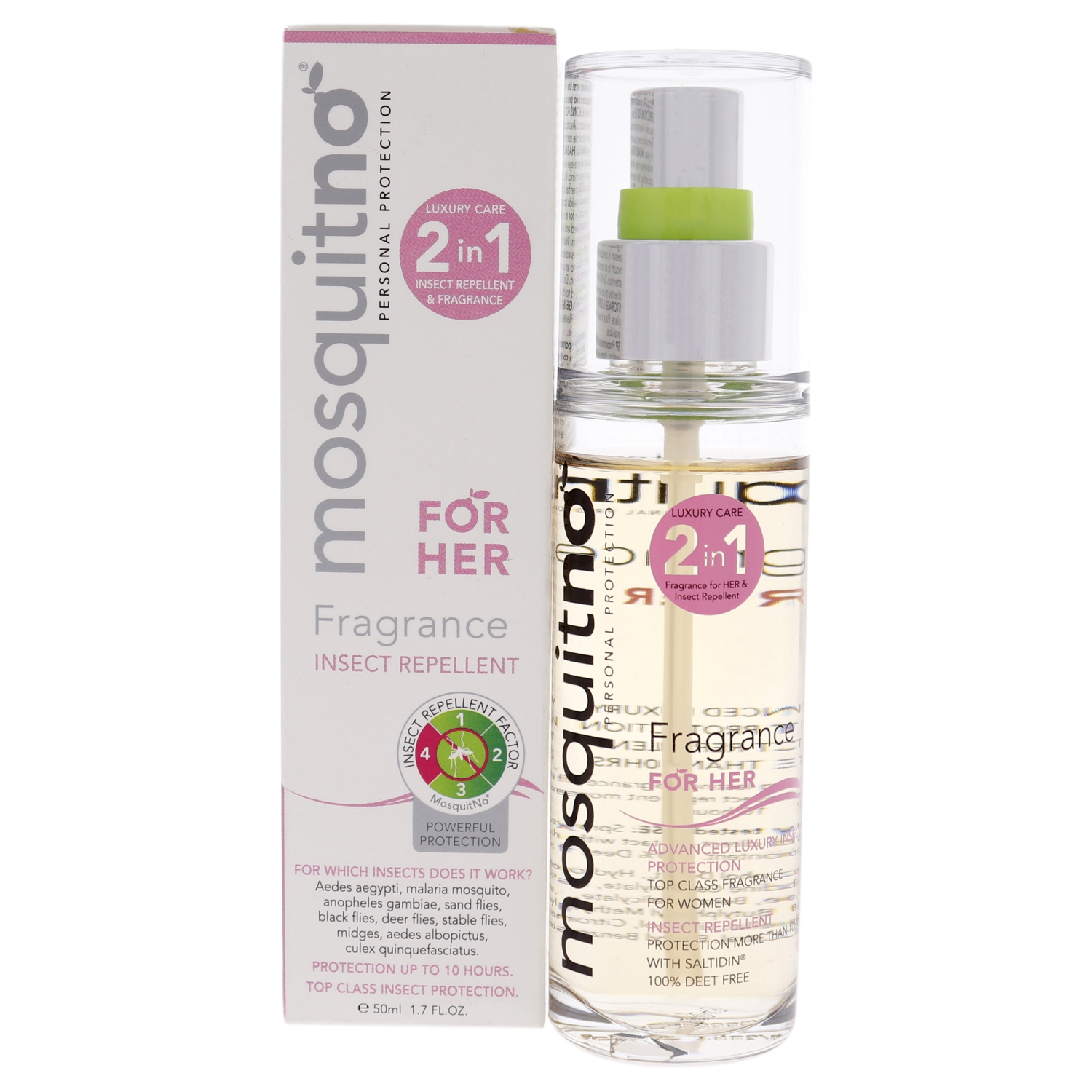 Mosquitno Fragrance Her by Mosquitno for Women - 1.7 oz Body Spray