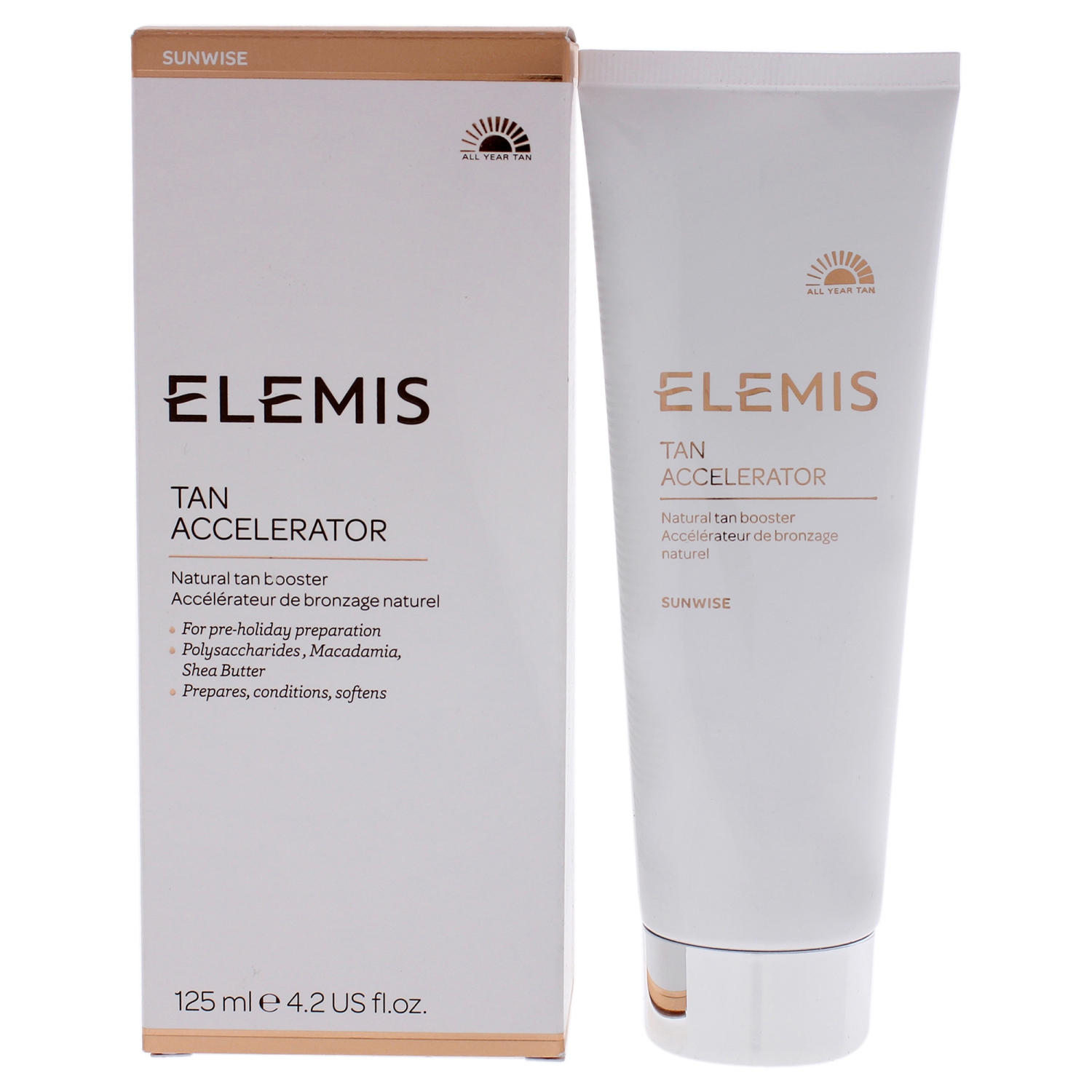 Sunwise Tan Accelerator SPF 4 by Elemis for Unisex - 4.2 oz Lotion
