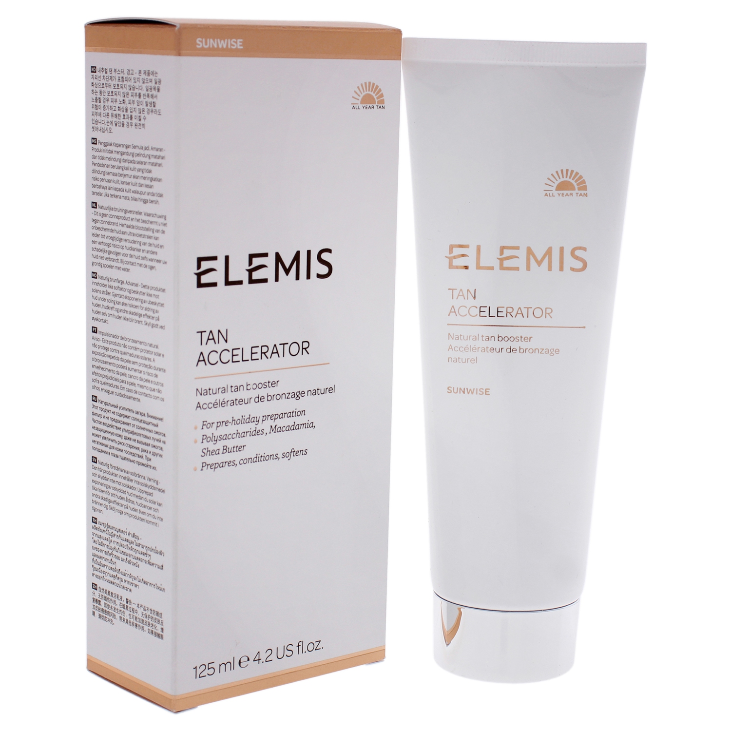 Sunwise Tan Accelerator SPF 4 by Elemis for Unisex - 4.2 oz Lotion
