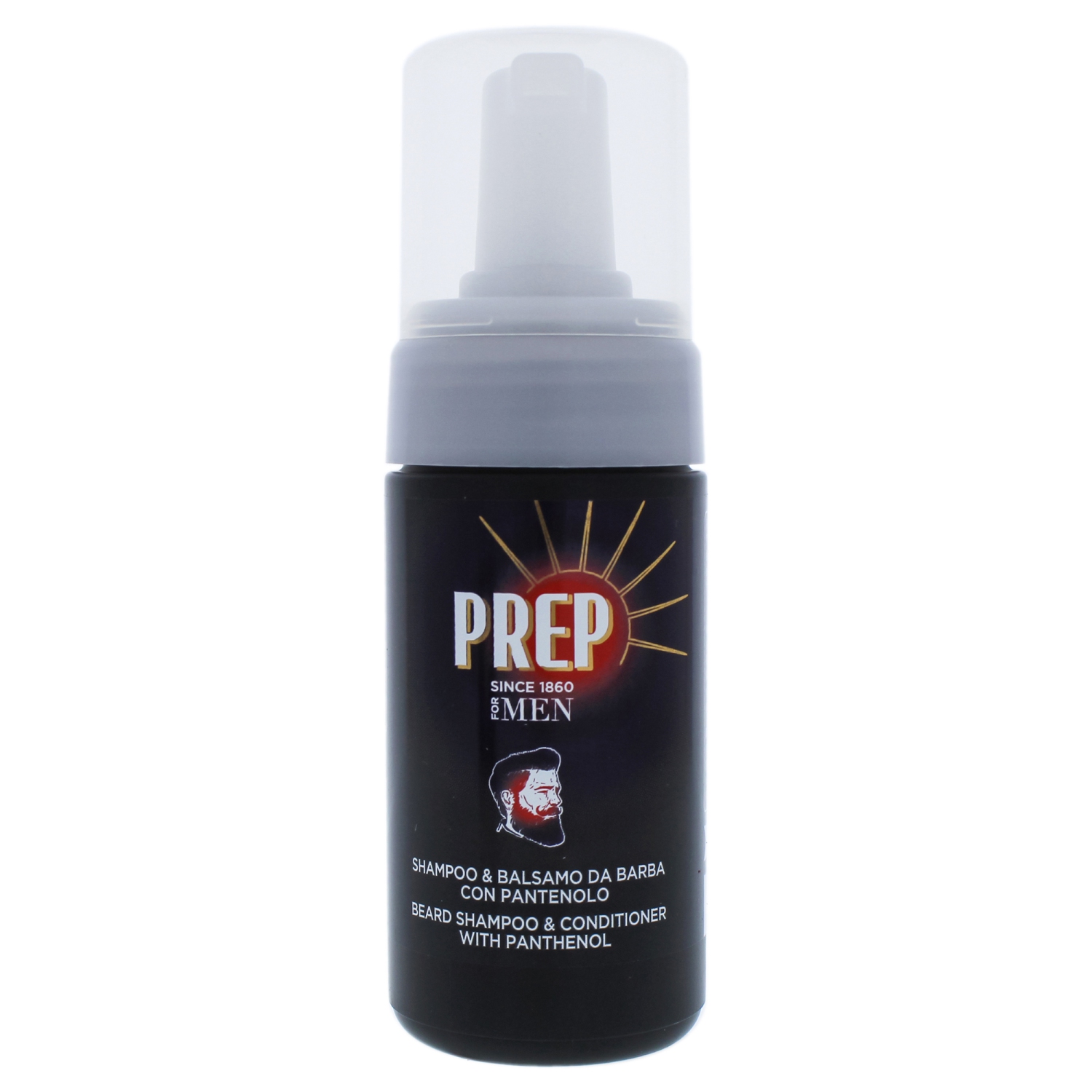 Beard Shampoo and Conditioner with Panthenol by Prep for Men - 3.4 oz Shampoo and Conditioner