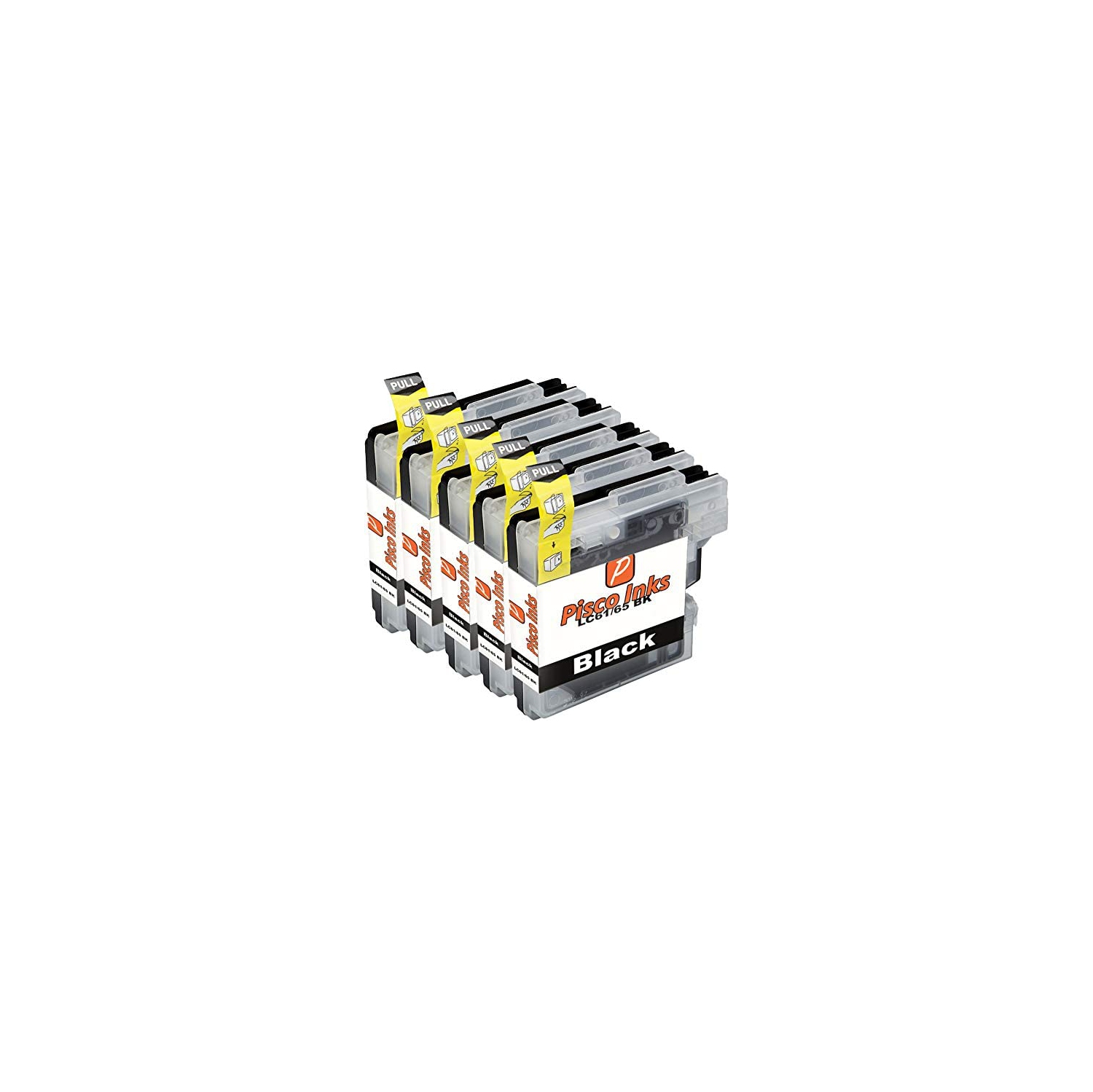 5-Pack LC61 Ink Cartridges For Brother MFC-250C, 295CN, 385CW, 490CW, 6490CW – Black/Cyan/Magenta/Yellow