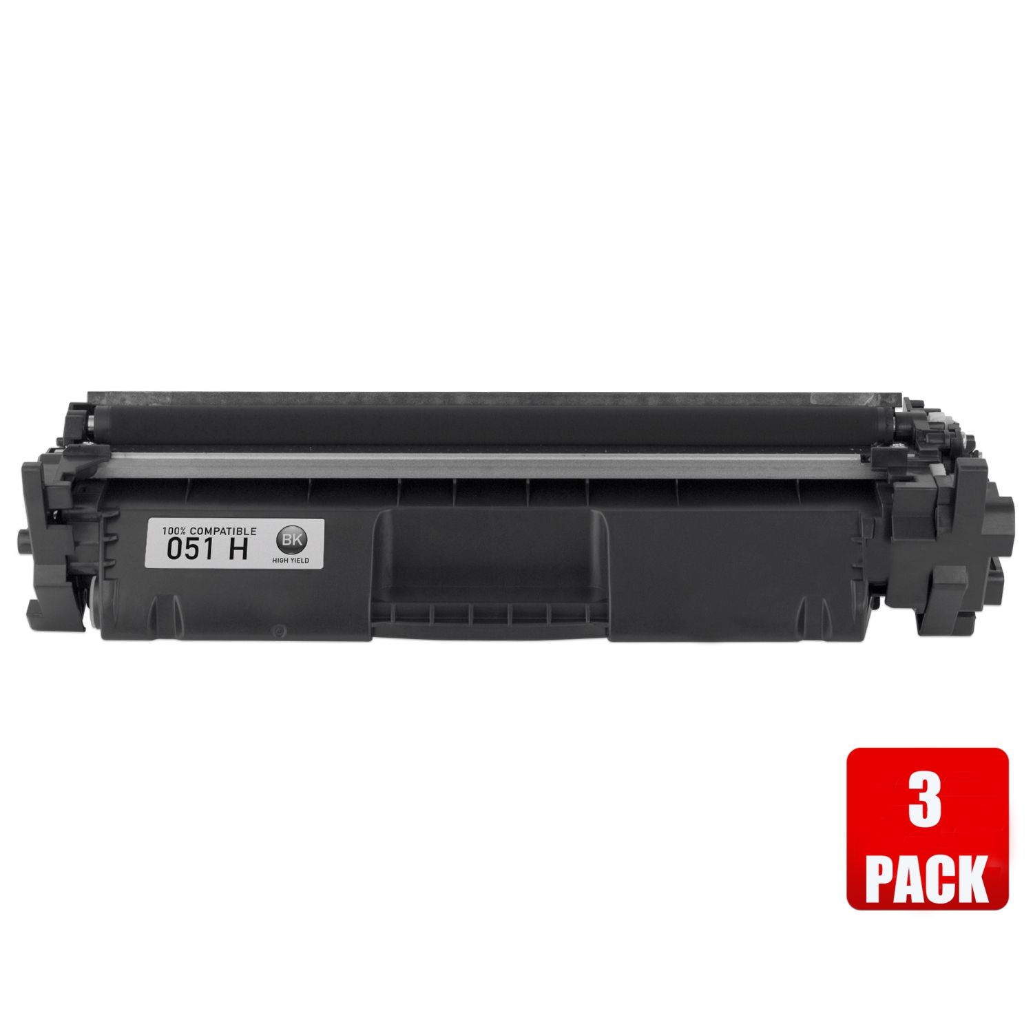 Prime 3 Pack Canon 051H/Canon-051H/051/051H High Yield Black Compatible Toner Cartridge # FREE SHIPPING
