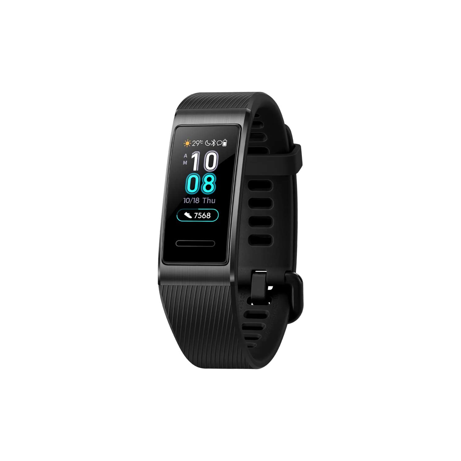 Huawei Band 3 Pro All-in-One Fitness Activity Tracker Water Resistance Swim Heart Rate Monitor Multi-Sports Mode-Black