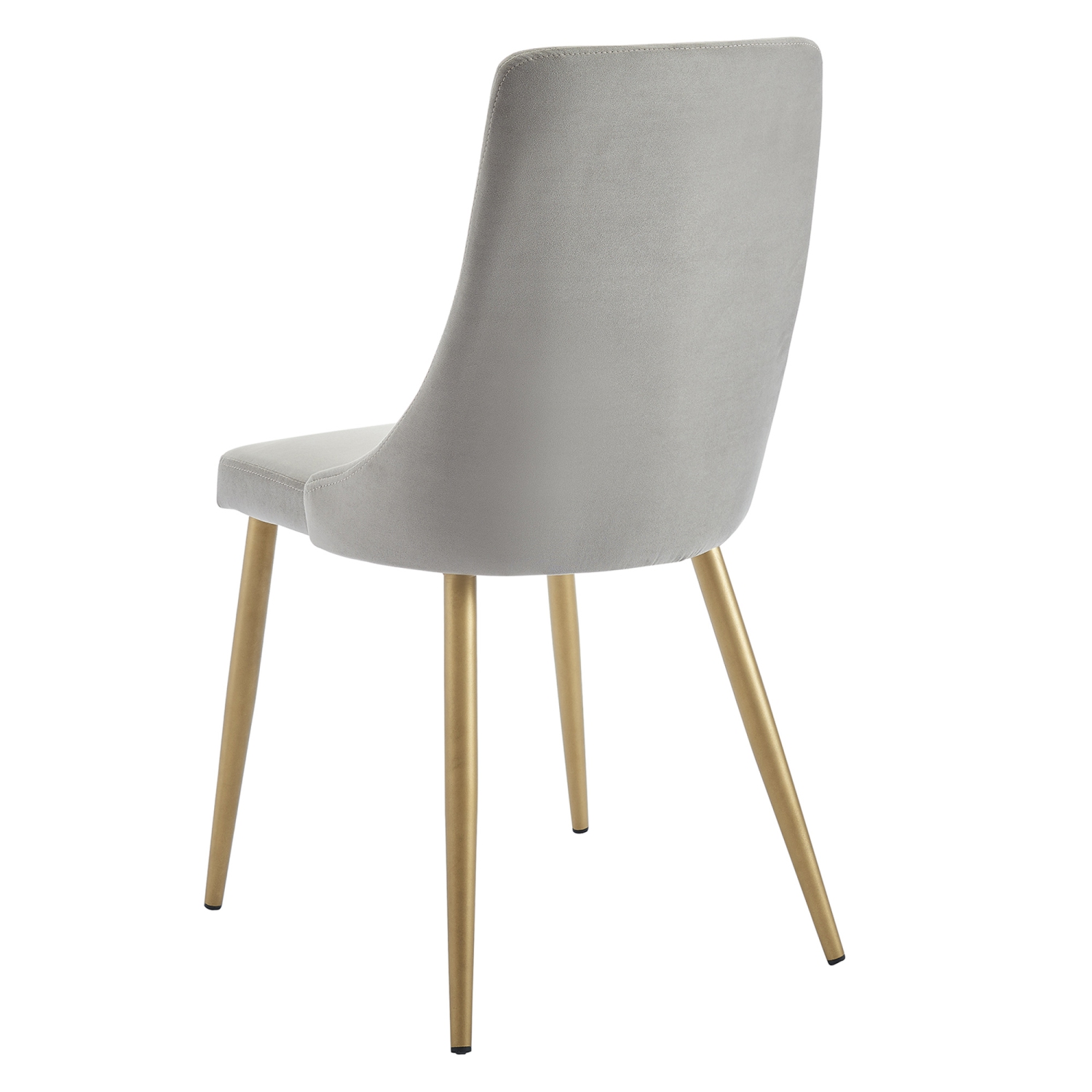 Viva Lifestyle Furiture 5PC DINING SET - GOLD TABLE/GREY CHAIR