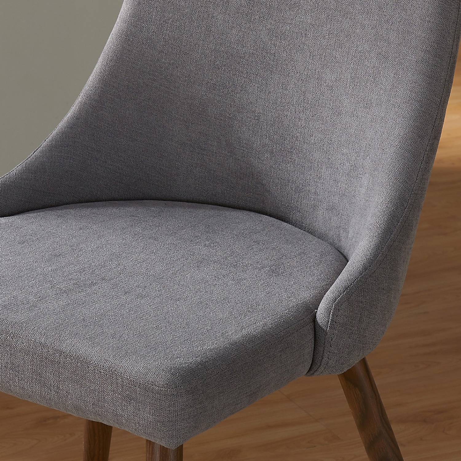 Viva Lifestyle Furiture 5PC DINING SET - WALNUT TABLE/GREY CHAIR