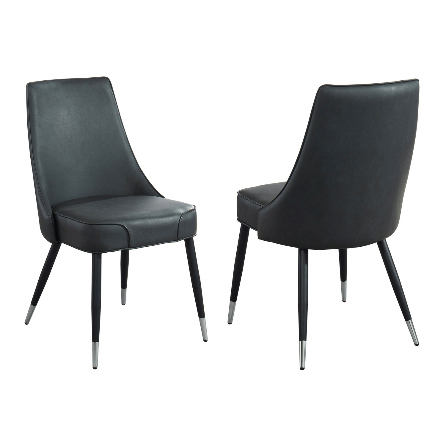 Viva Lifestyle Furiture 7PC DINING SET - OAK TABLE/GREY CHAIR