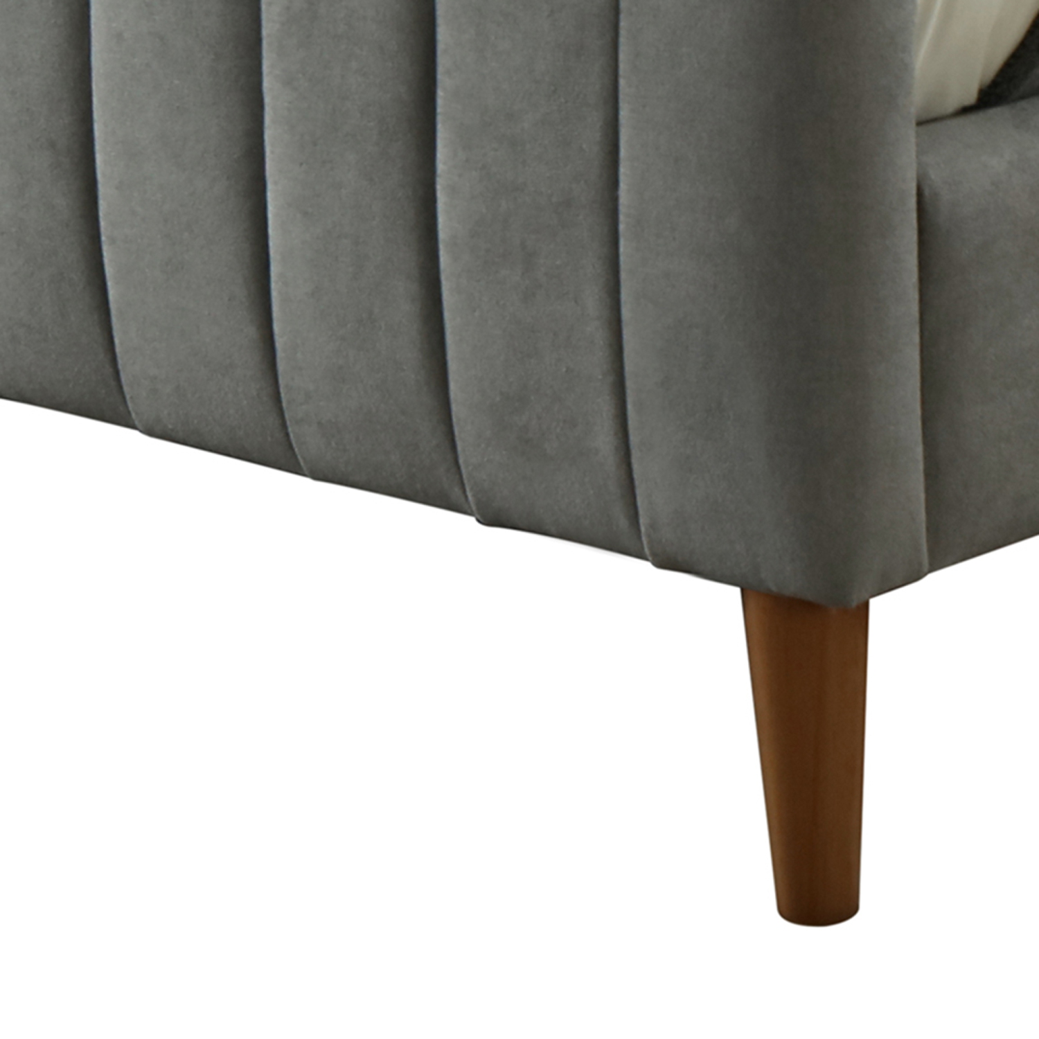 Viva Lifestyle Furiture 60" QUEEN PLATFORM BED - LIGHT GREY