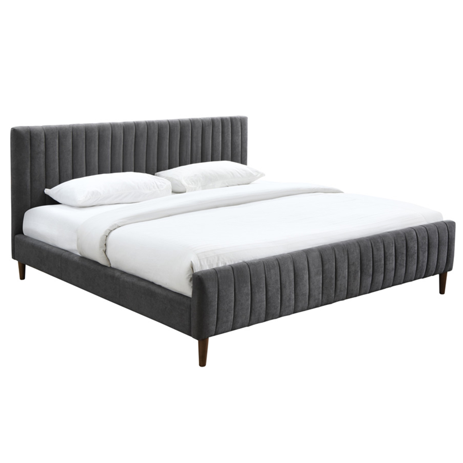 Viva Lifestyle Furiture 78" KING PLATFORM BED - CHARCOAL