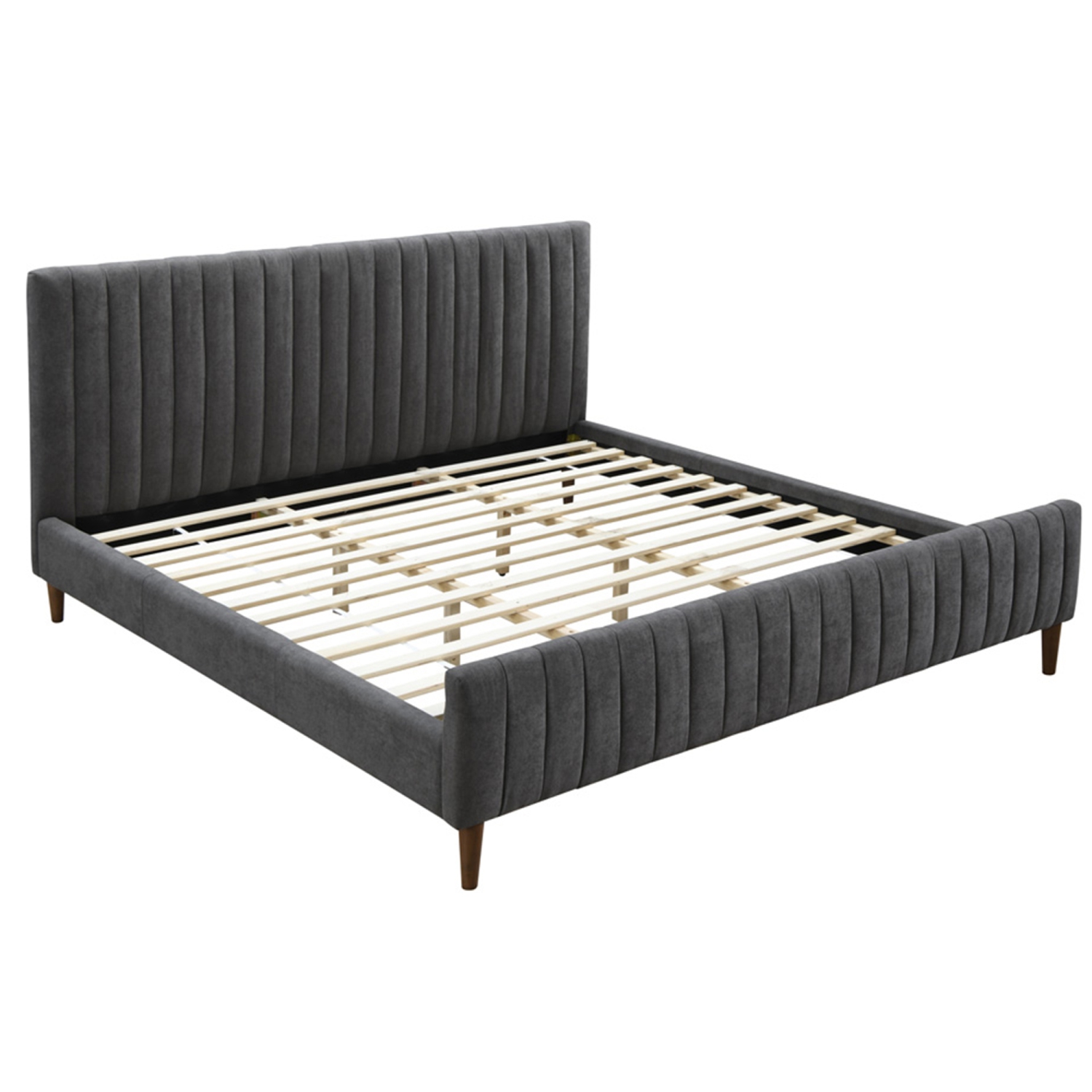 Viva Lifestyle Furiture 78" KING PLATFORM BED - CHARCOAL
